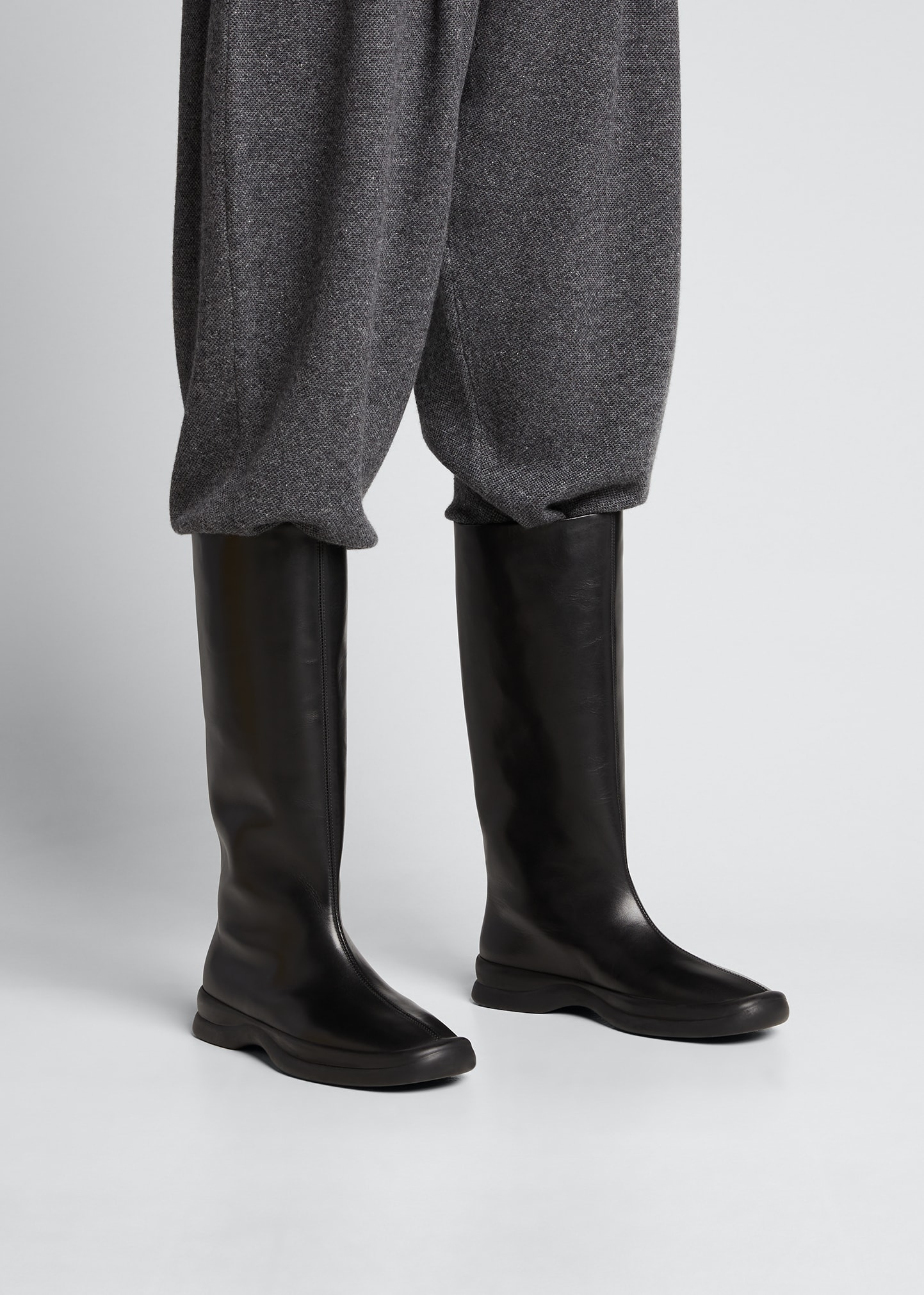ロングブーツ The Row Town leather boots THE ROW Town Leather Tall Boots - Bergdorf Goodman