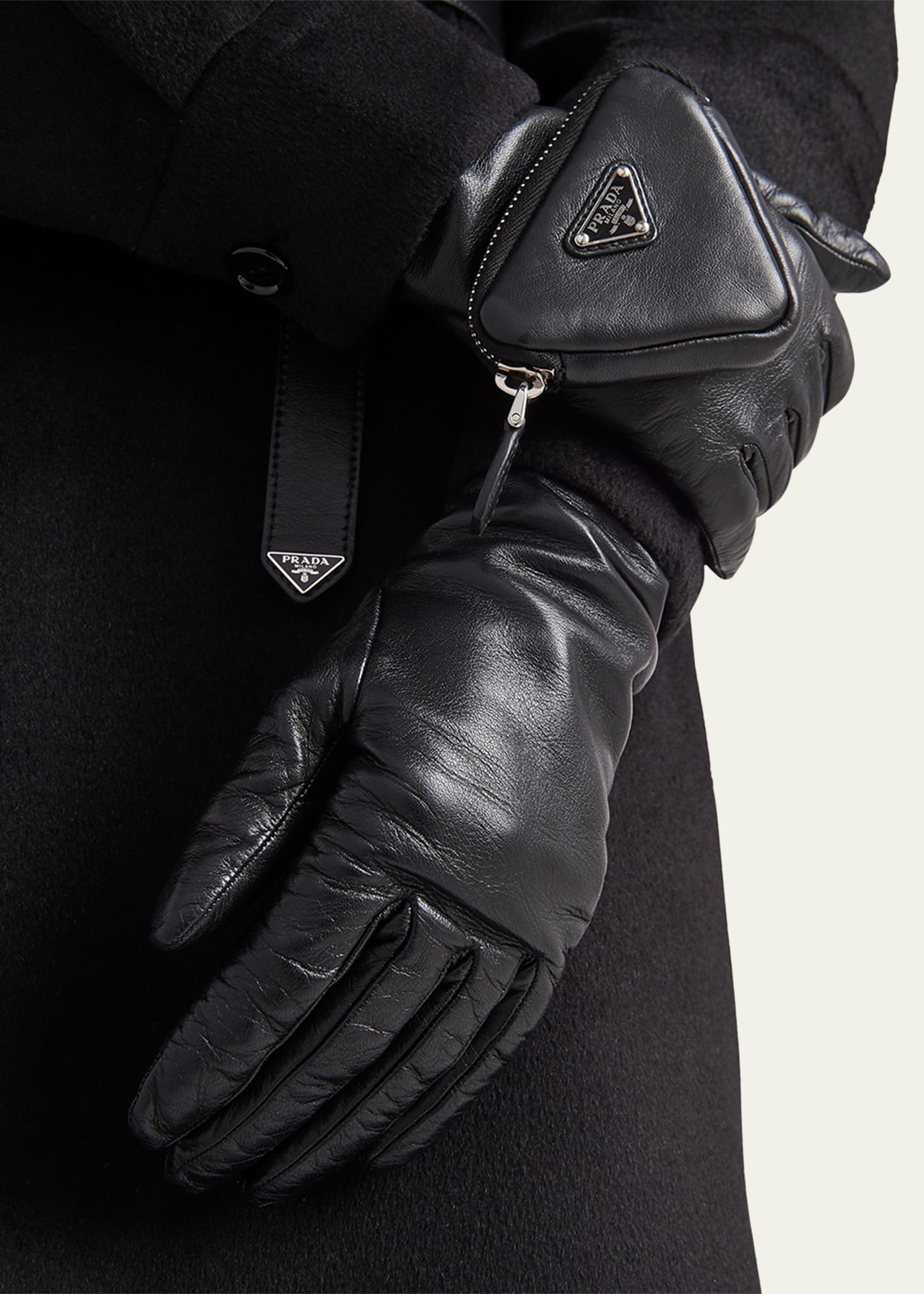 小物 prada ... archive leather belt gloves prada  archive leather belt gloves（prada  archive