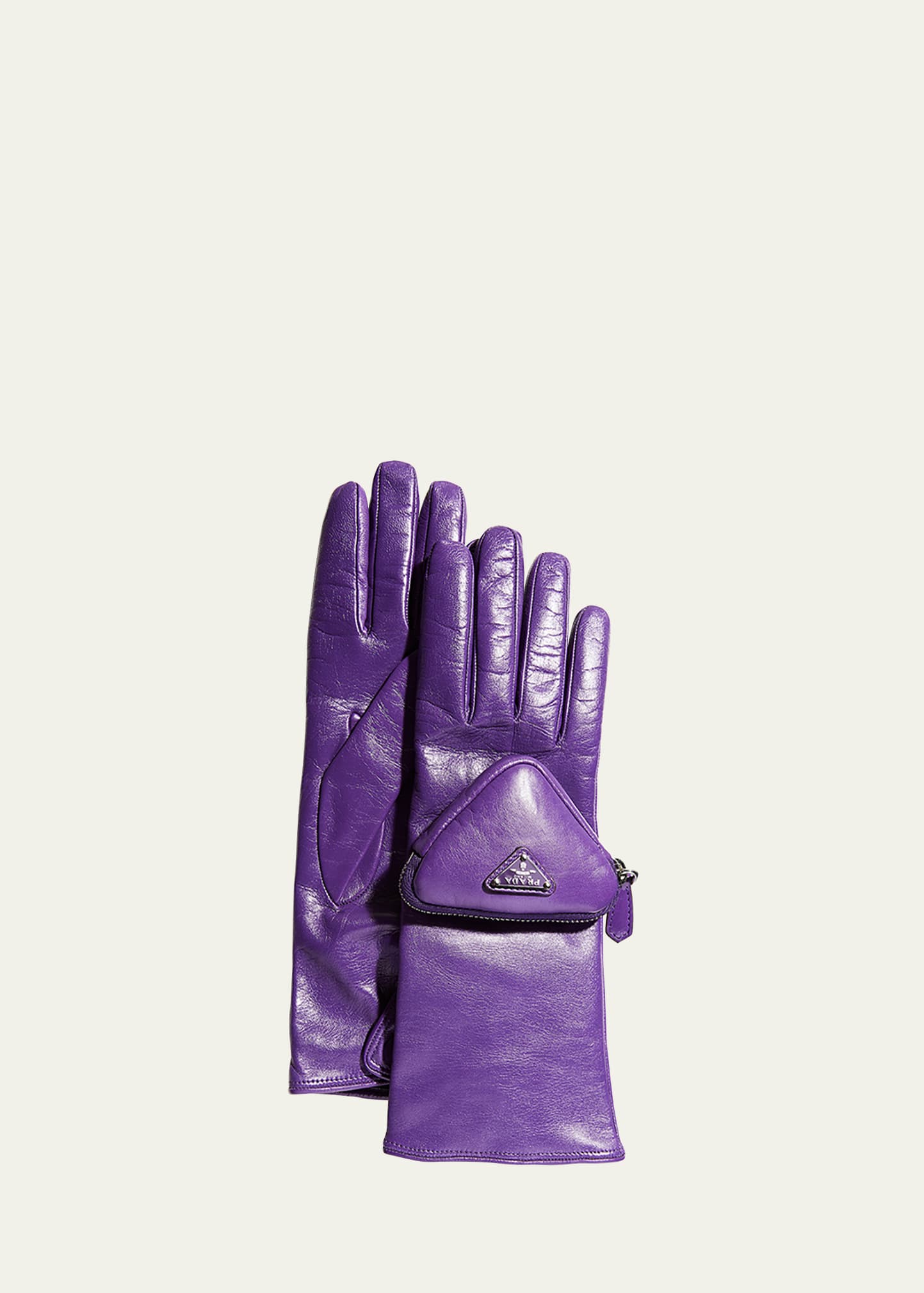 bodem betalen moed Prada Runaway Napa Gloves w/ Zip Pouch - Bergdorf Goodman