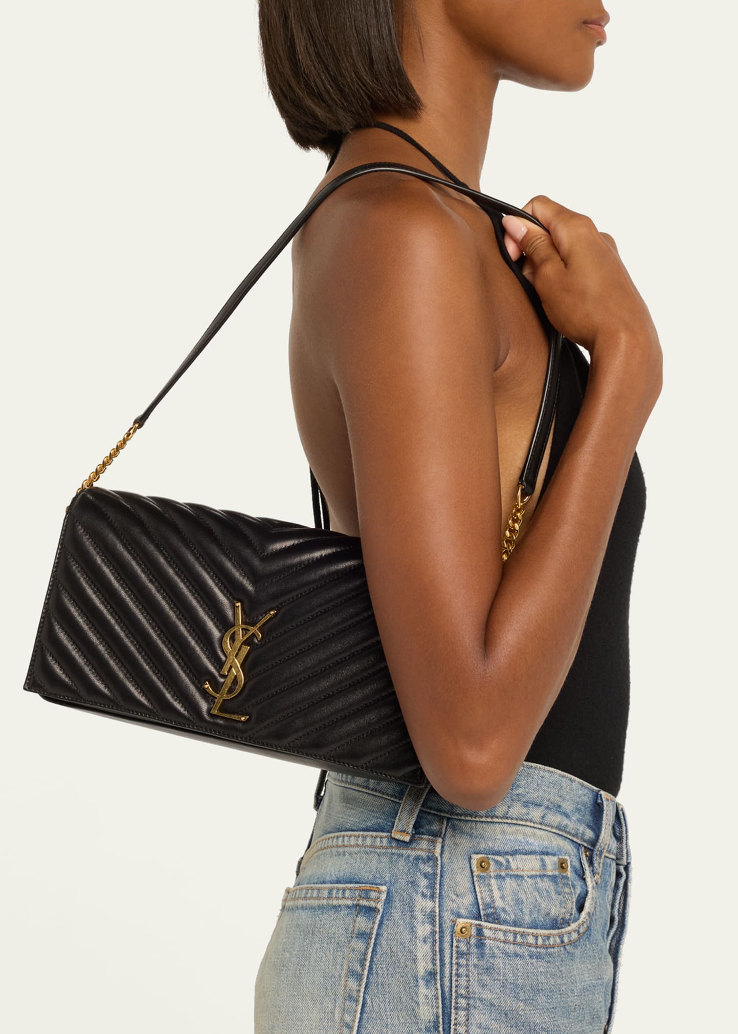 バッグ Yves Saint Laurent Pre-Owned Luxury Handbags YSL Black Shoulder Bag – Spicer