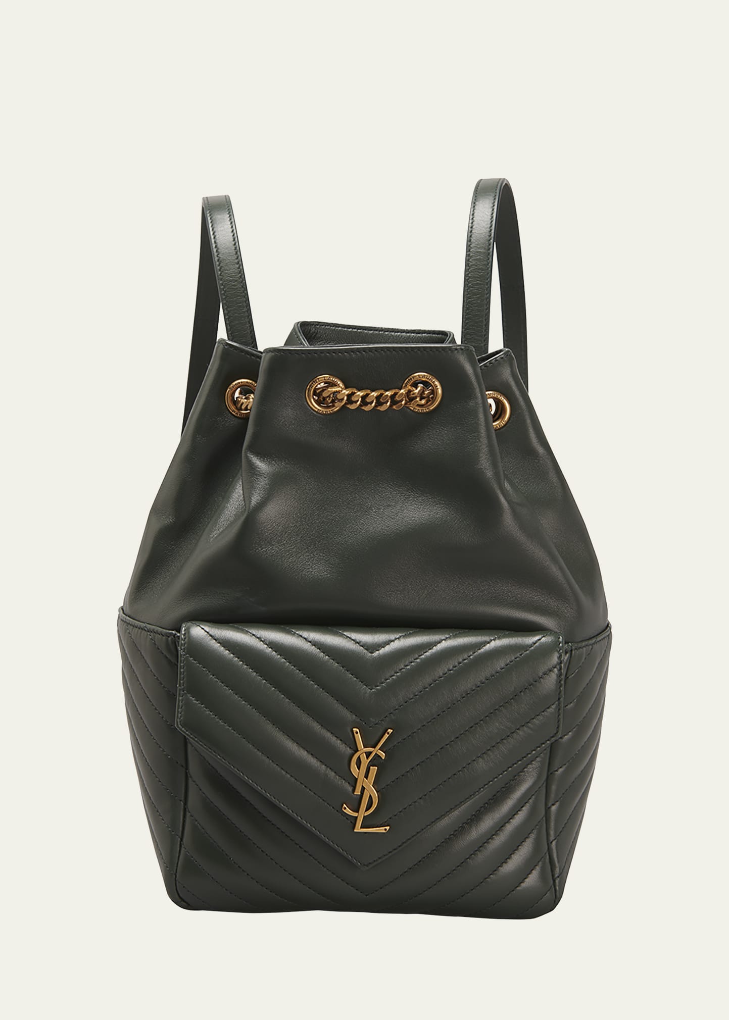 JOE MINI BUCKET BAG IN QUILTED LAMBSKIN, Saint Laurent