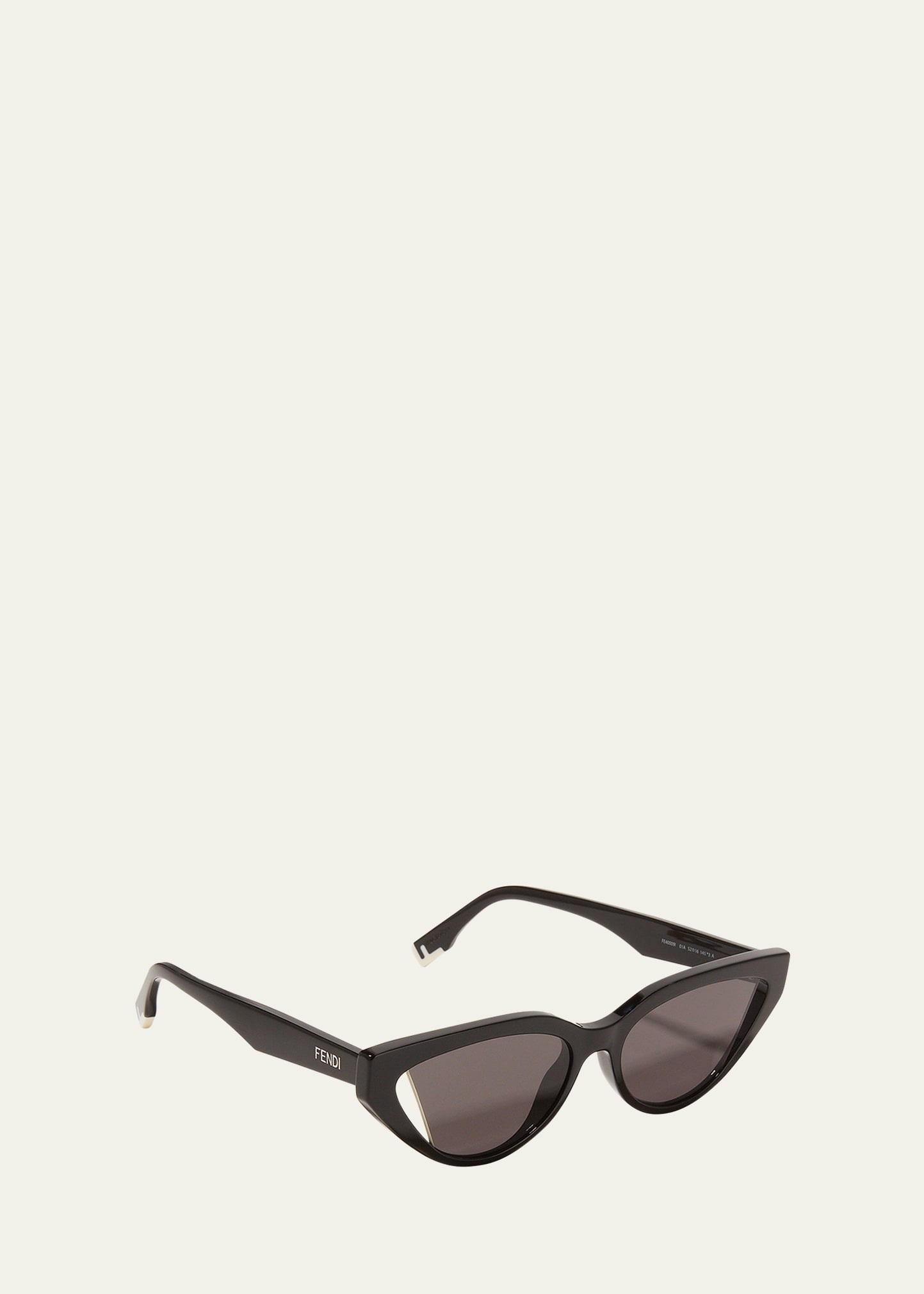 Fendi Unisex 55mm Logo Detailed Cat Eye Frame Sunglasses 