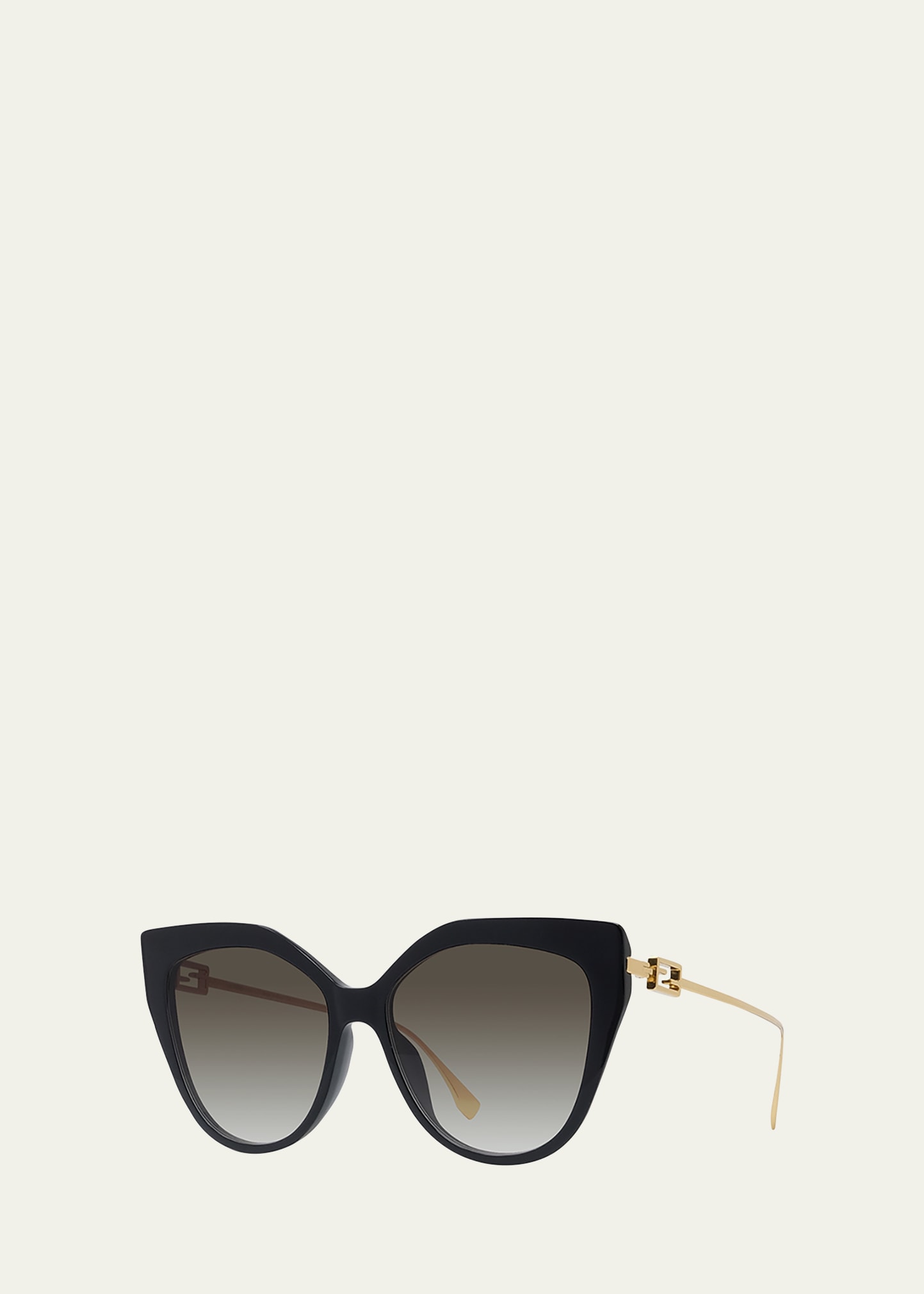 Fendi Eyewear Baguette Ff-monogram Cat-eye Sunglasses - ShopStyle