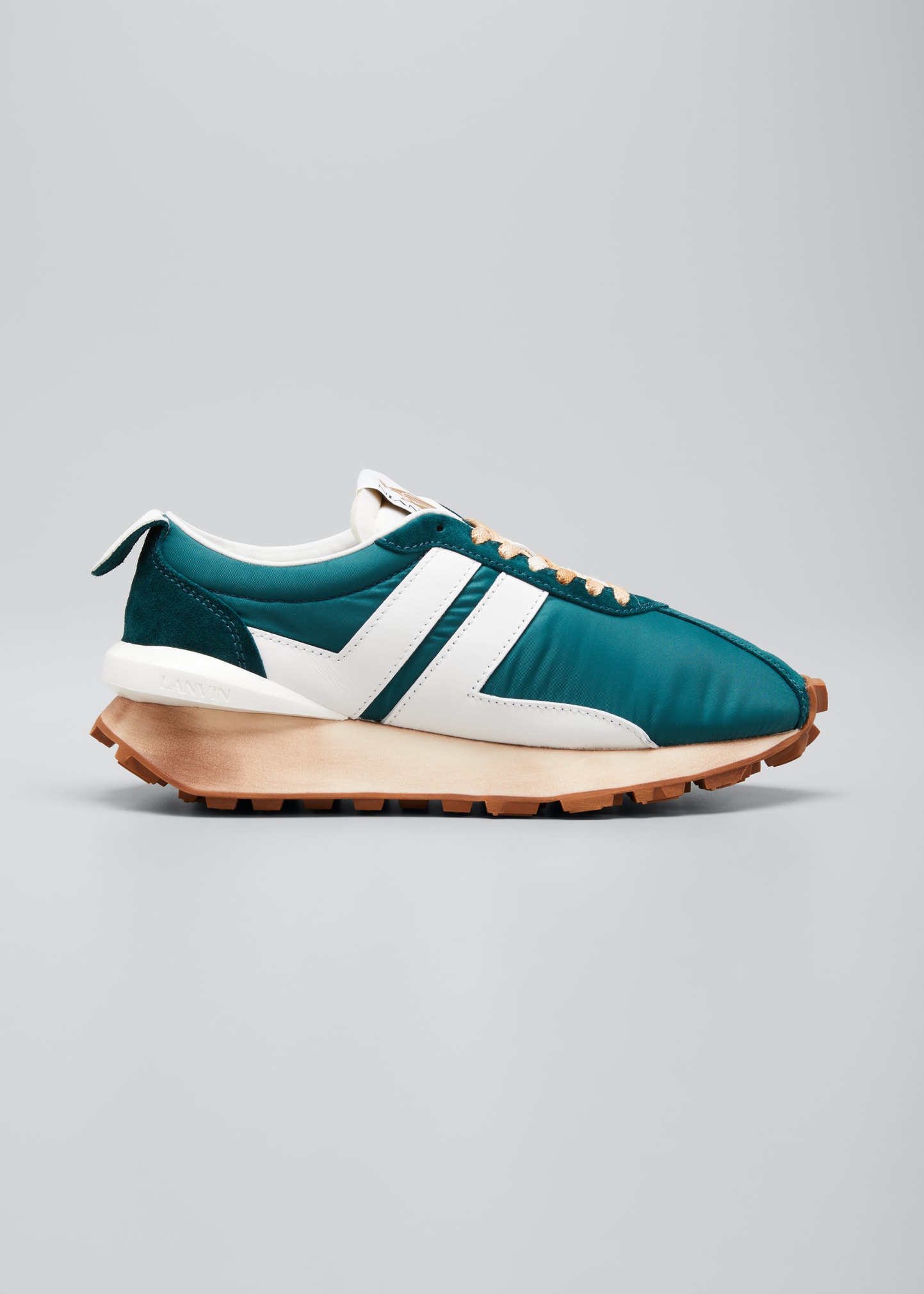 lanvin nylon bumper sneaker