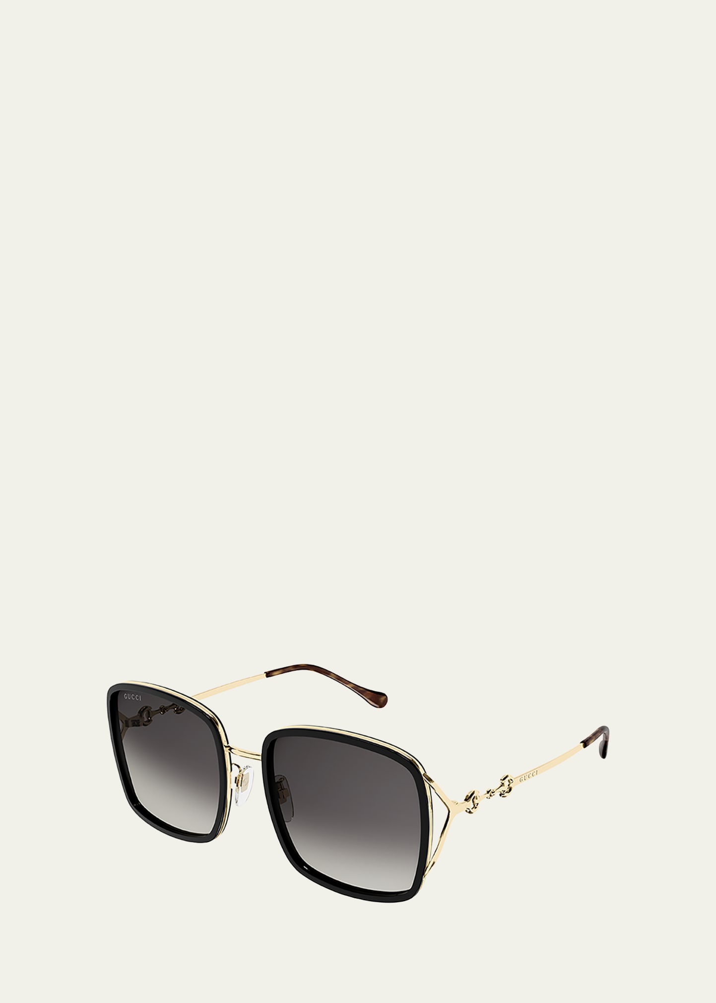 小物 GUCCI archive sunglasses hoos bit PG . Gucci Fork & Horse-Bit Logo Square Injection Plastic/Metal