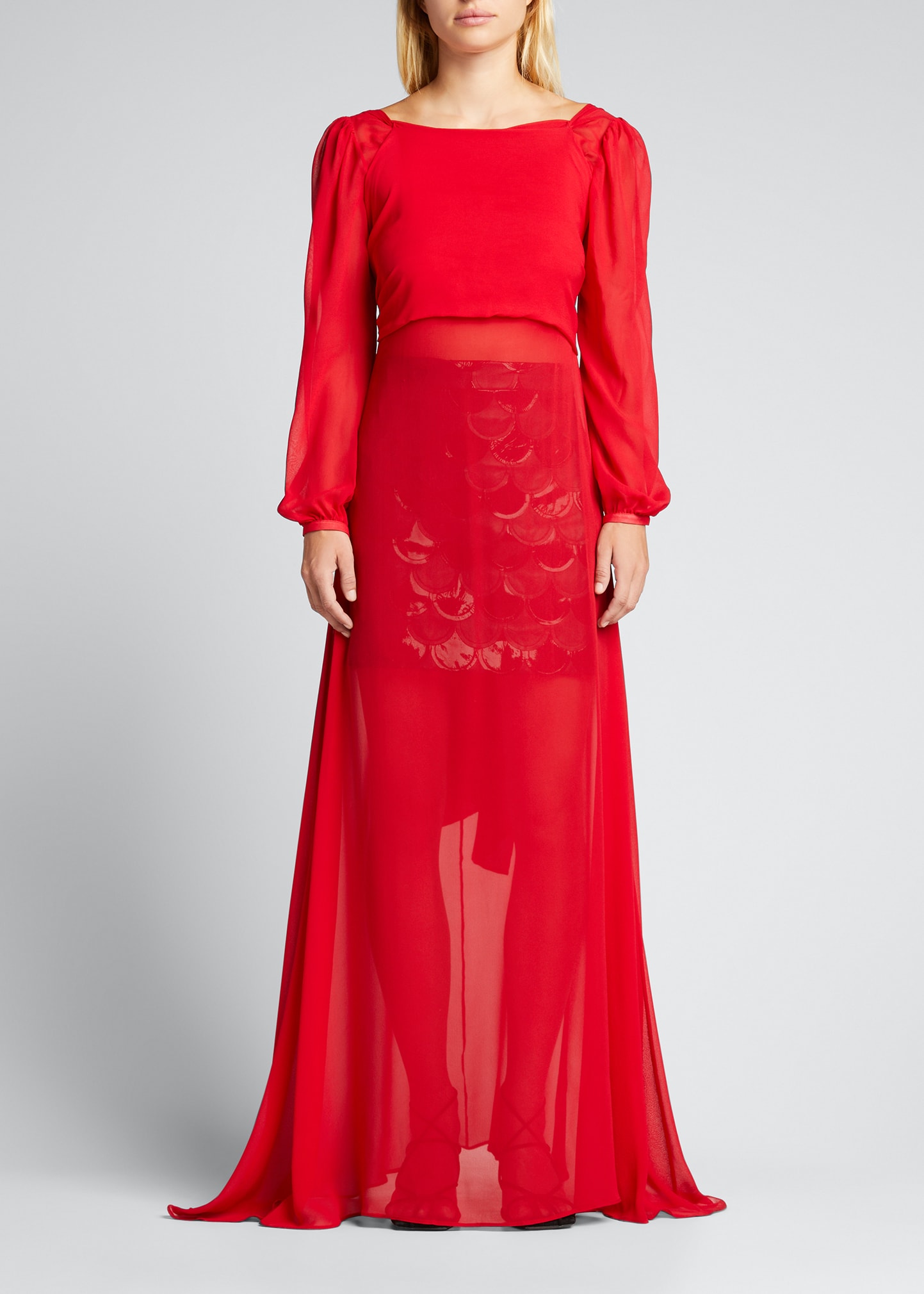 Long Silk Gown | bergdorfgoodman.com