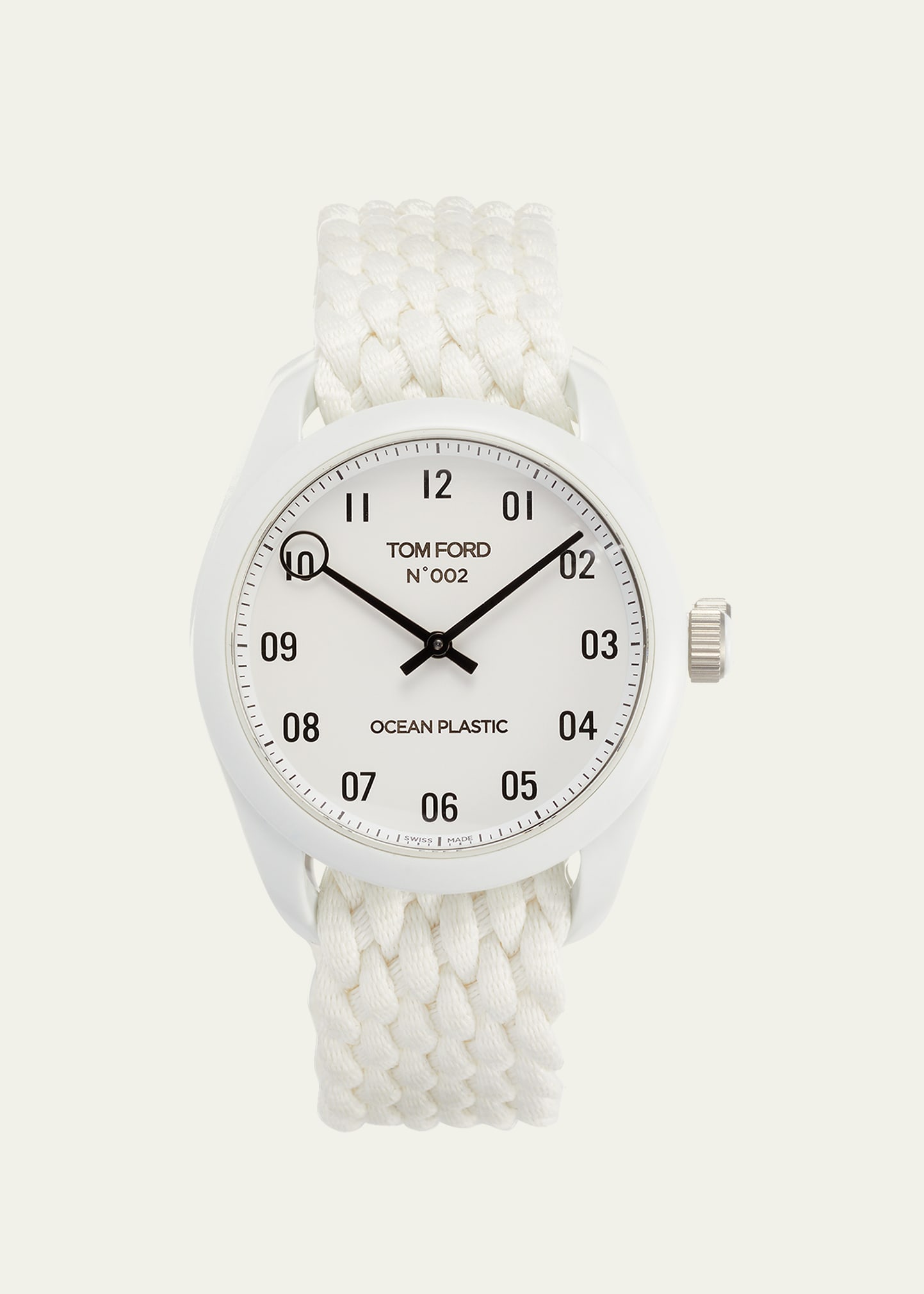 TOM FORD TIMEPIECES Men's TOM FORD  Watch, Ocean Plastic with Ocean  Plastic Braid Strap - Bergdorf Goodman