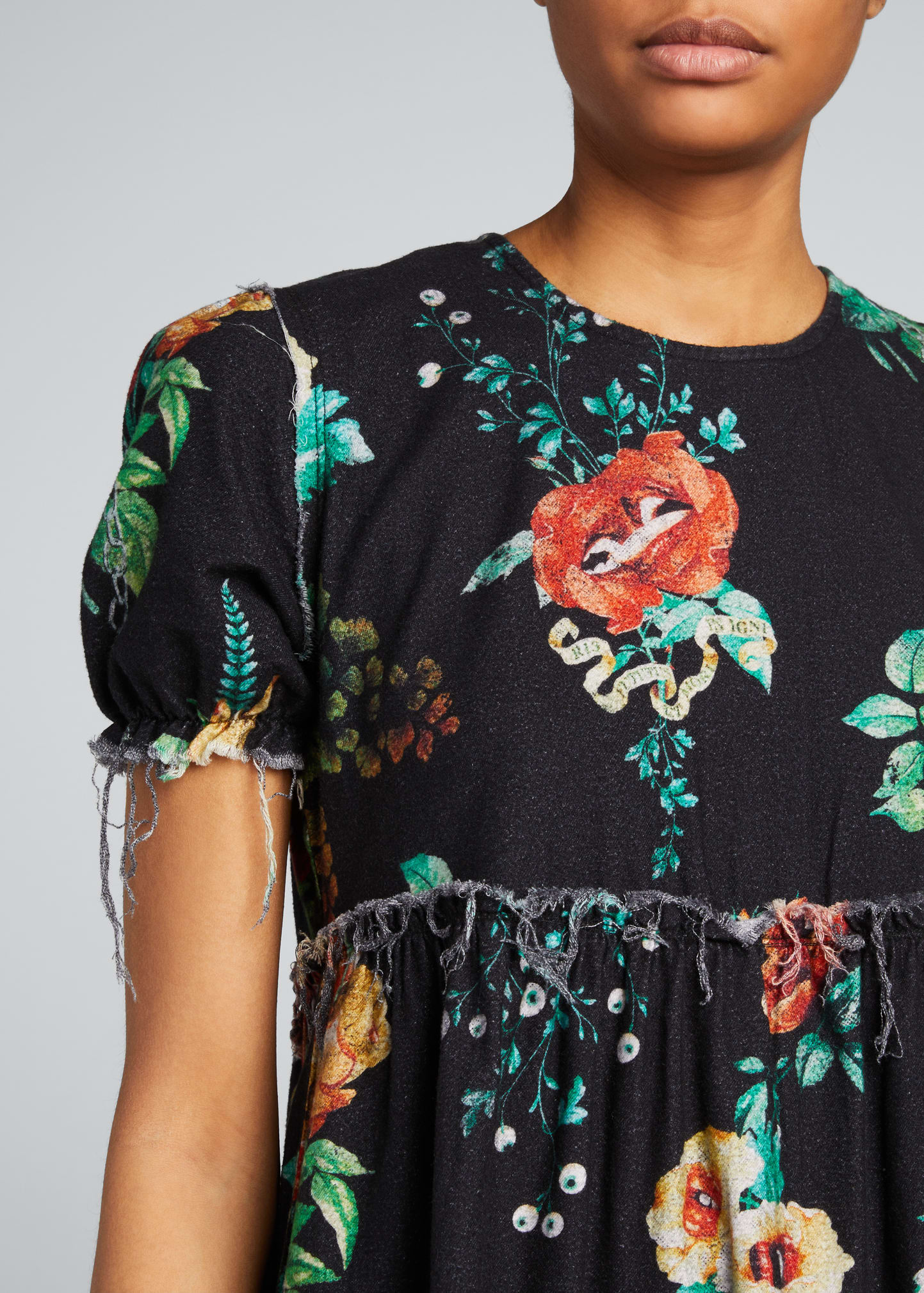 R13 Shredded Relaxed Midi Dress - Bergdorf Goodman