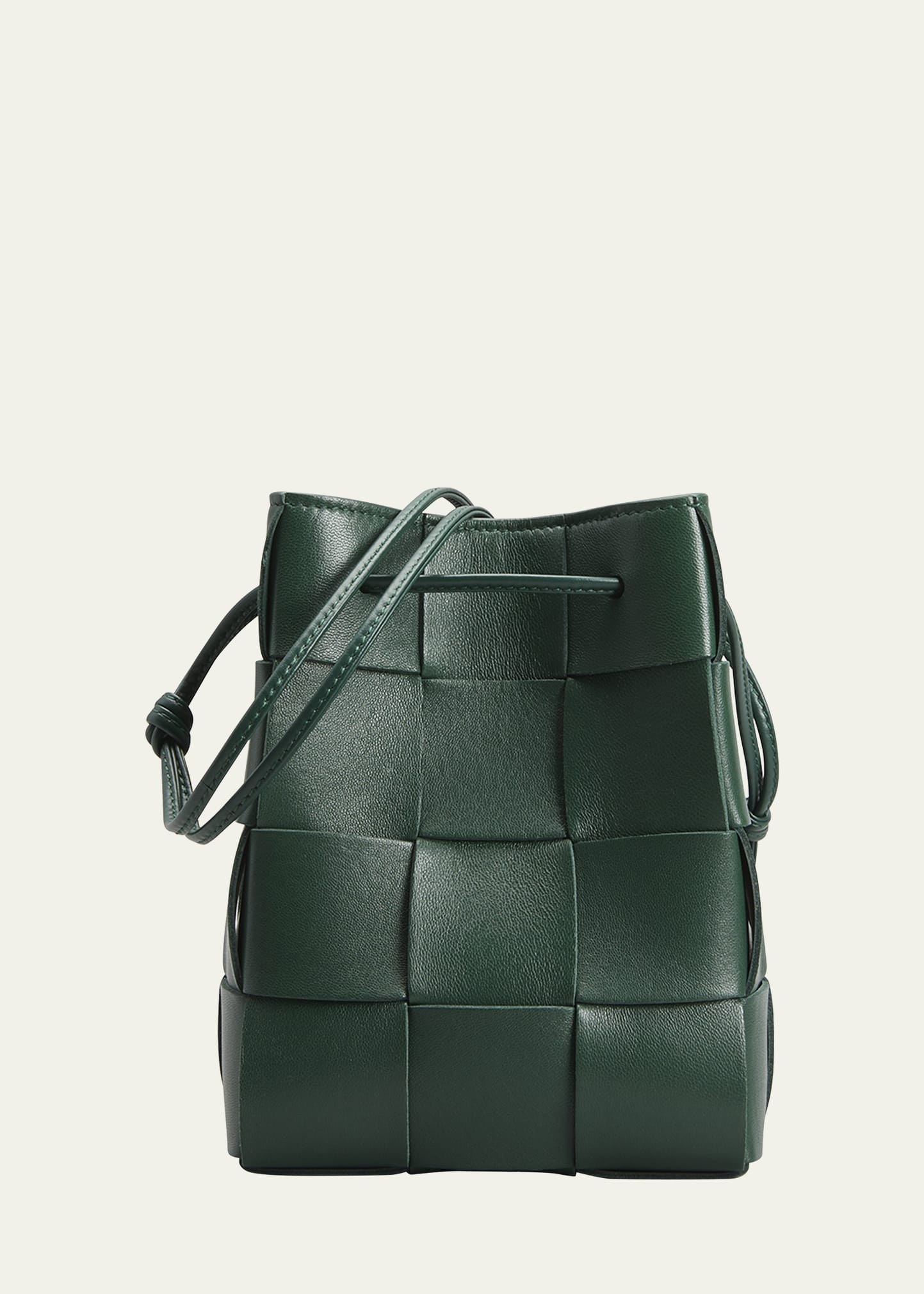 Bottega Veneta Cassette Intrecciato Leather Bucket Bag