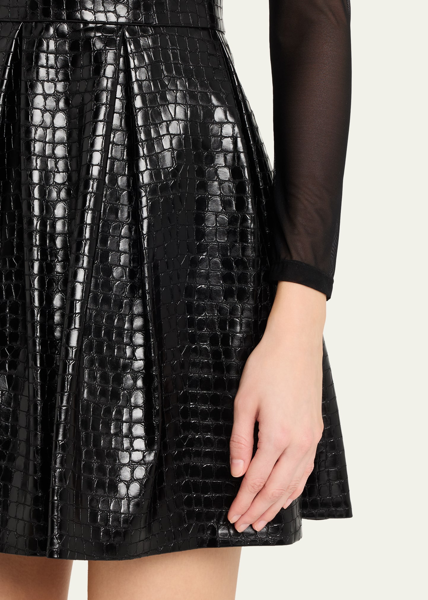 alice olivia chara vegan leather party dress Amazon.com: alice + olivia Women's Chara Vegan Leather Pleat Party Dress,  Black, 6 : Clothing, Shoes & Jewelry