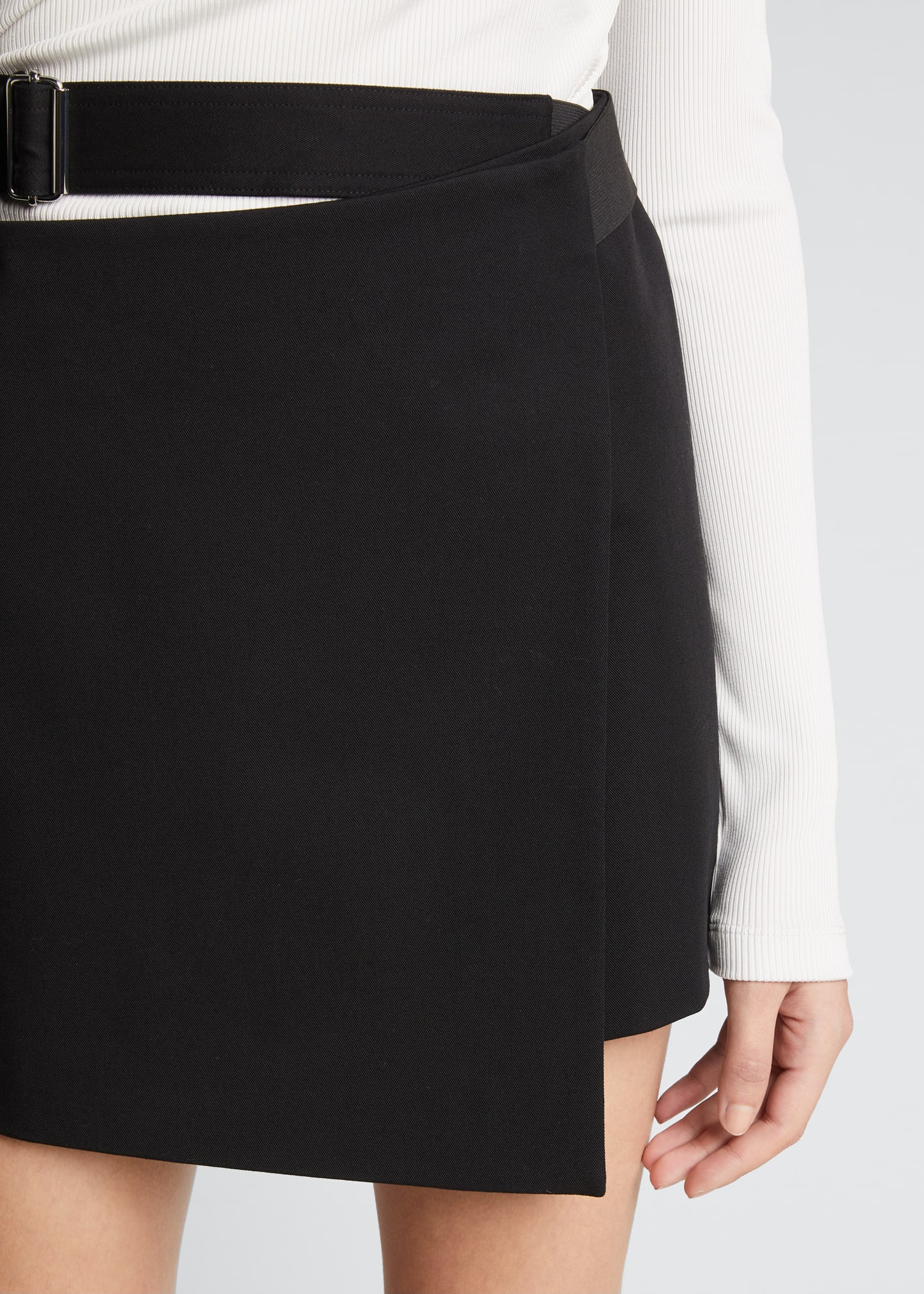 Helmut Lang Belted Mini Skirt - Bergdorf Goodman