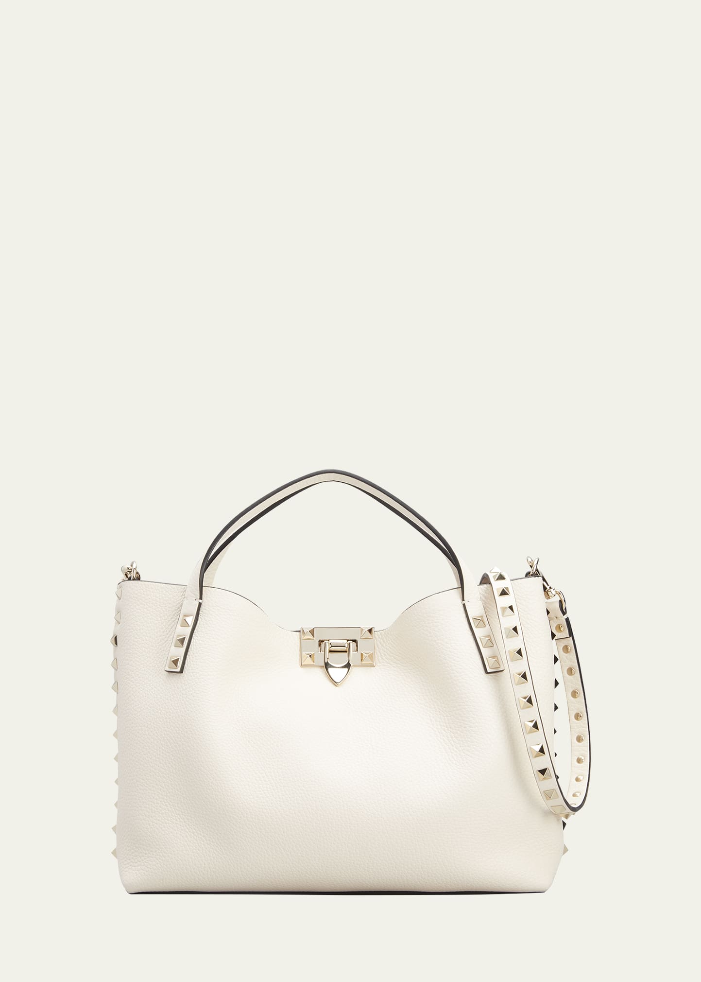 Valentino Rockstud Double Handle Tote Bag