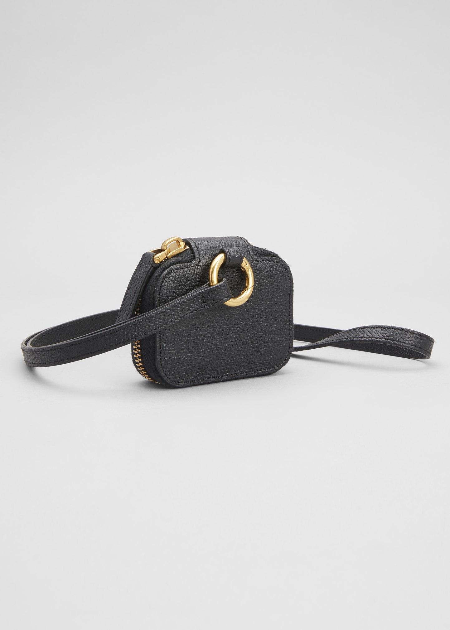 Valentino Garavani VLogo Calfskin Airpods Pro Case Wristlet