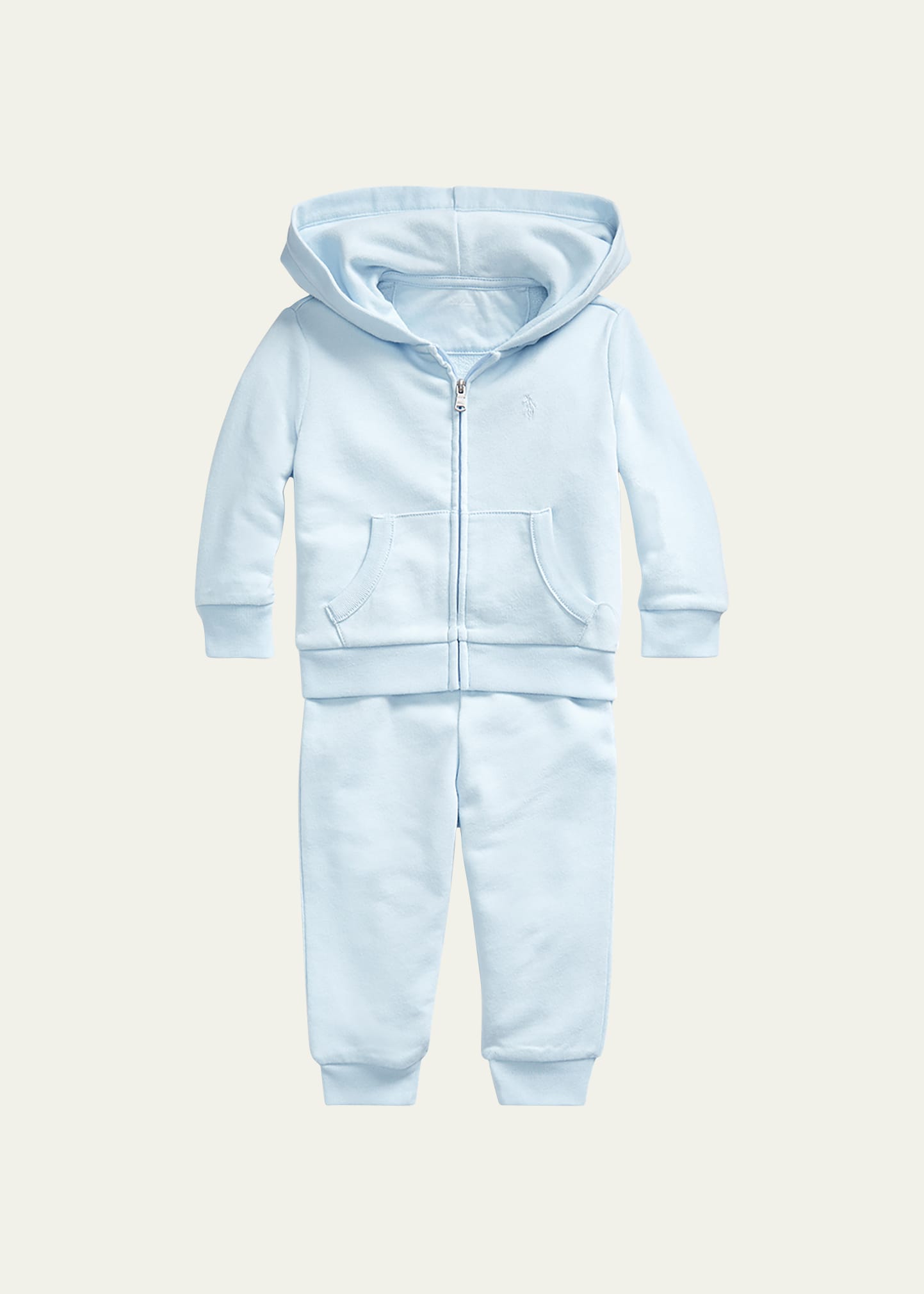 Ralph Lauren Childrenswear Boy's Atlantic Terry Fleece Jogger Set, Sizes 3M-24M