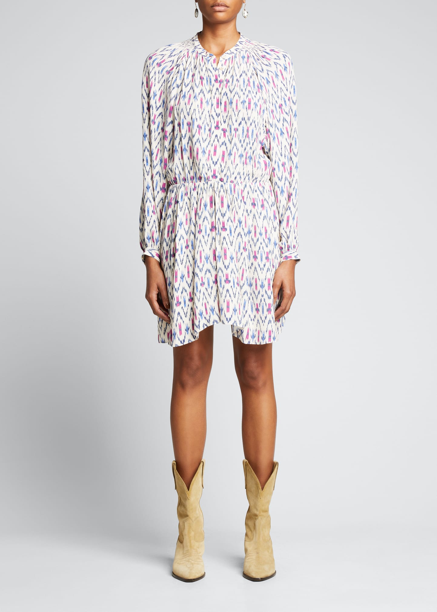Etoile Isabel Marant Amandine Button-Front Dress - Bergdorf Goodman