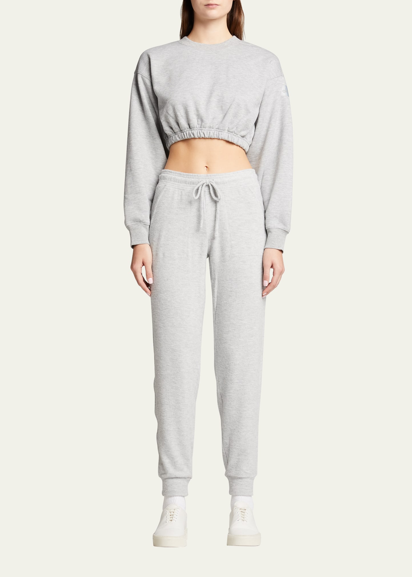 Alo Yoga Devotion Pullover Fleece Crop Top - Bergdorf Goodman
