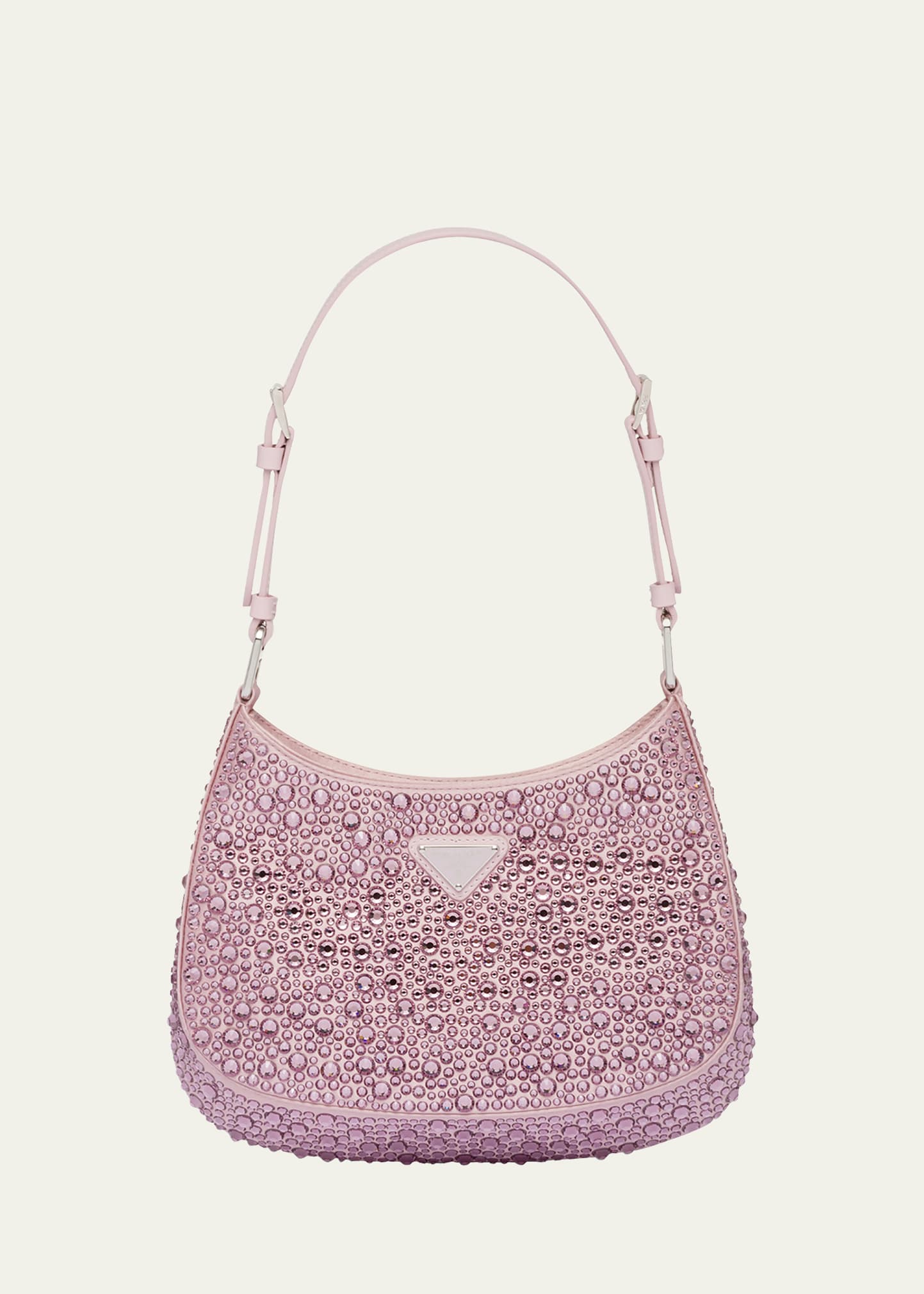 Prada - Pink Alabstro Galleria Crystal Small Satchel Bag