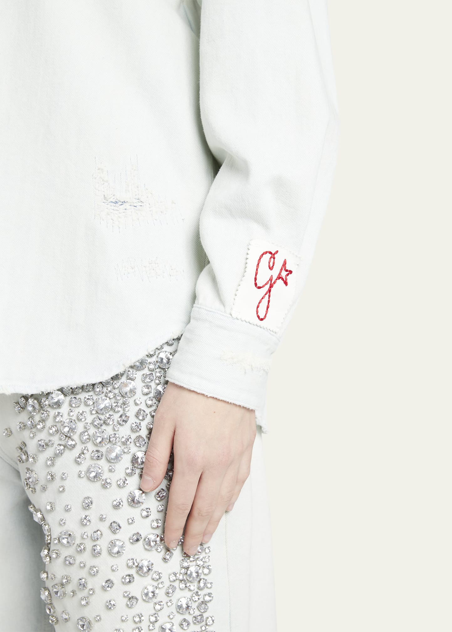 Golden Goose Golden Embellished Boyfriend Shirt - Bergdorf Goodman