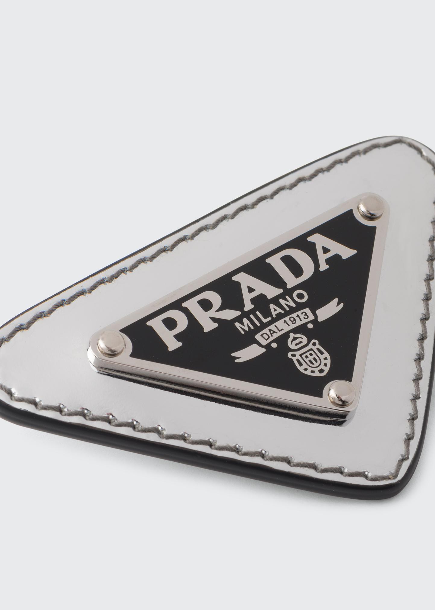 Prada Men's Spazzolato Logo Pin - Bergdorf Goodman