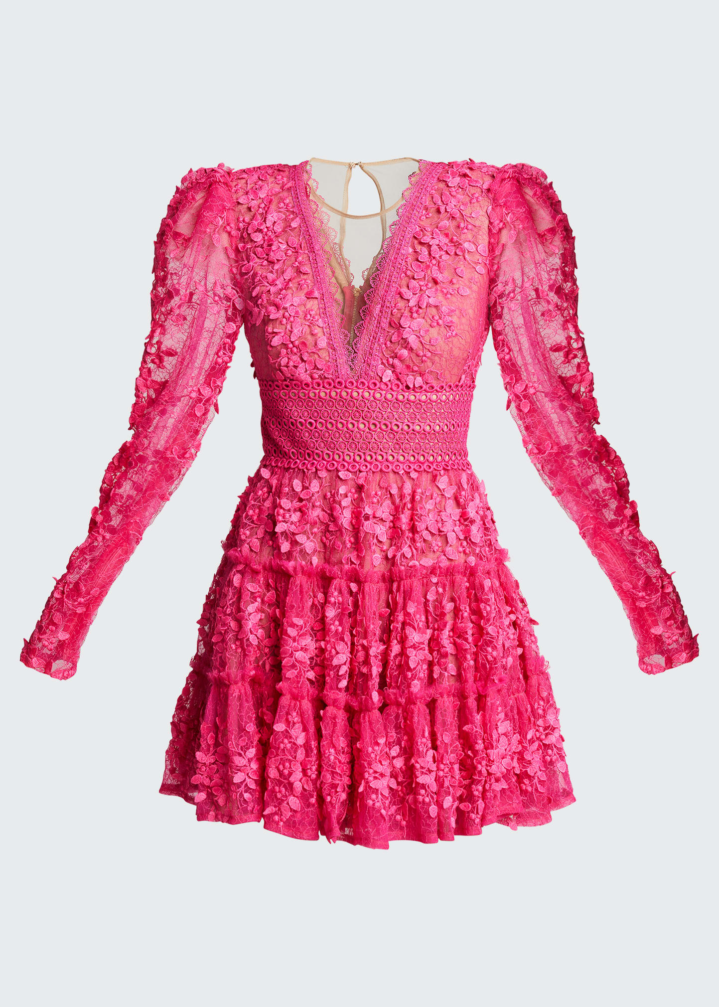 Bronx and Banco Megan Long-Sleeve Mini Dress - Bergdorf Goodman