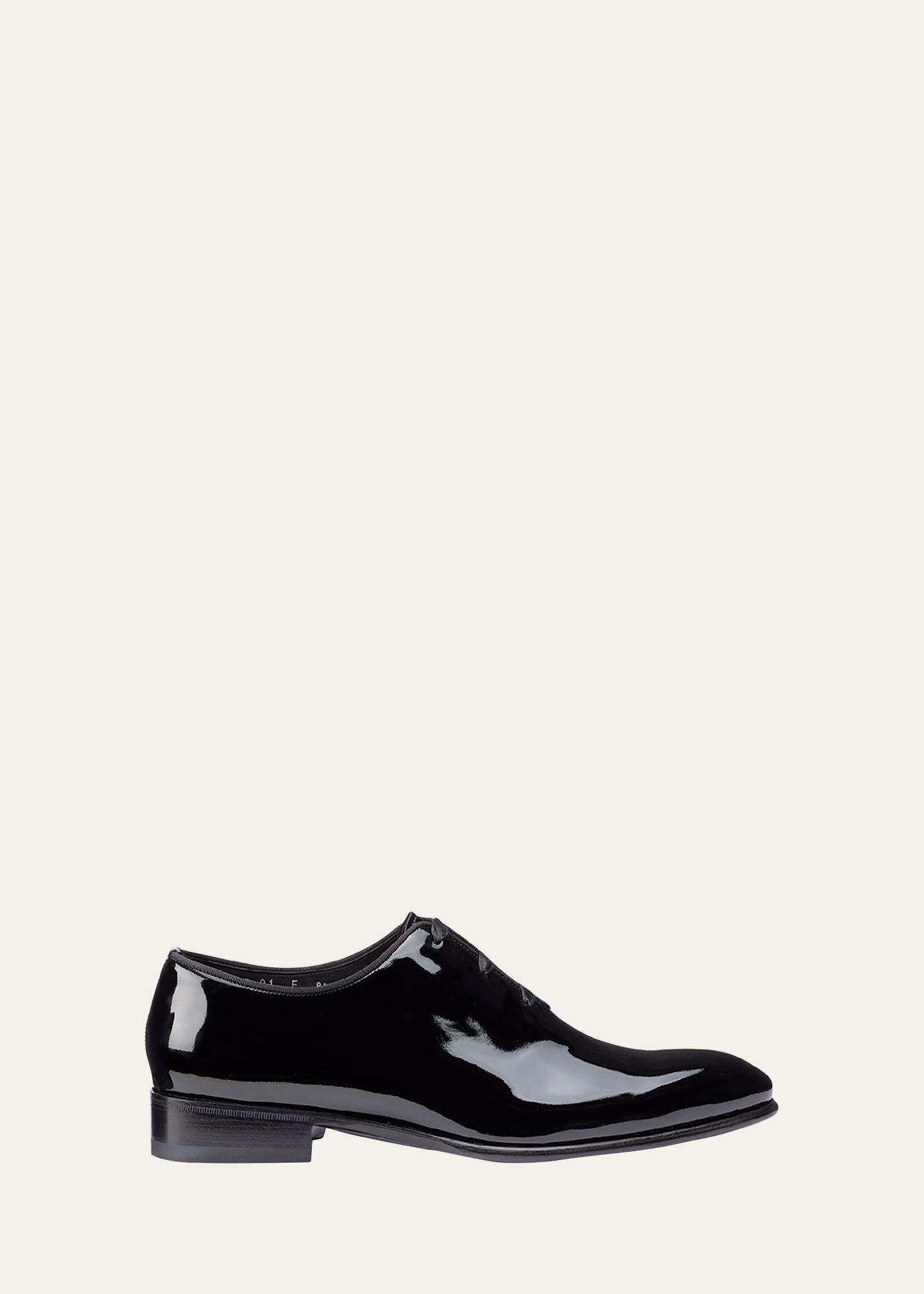 Santoni Mens Black Patent Leather Loafers Shoes Shinny Black Size D 12 Santoni Men main image 2