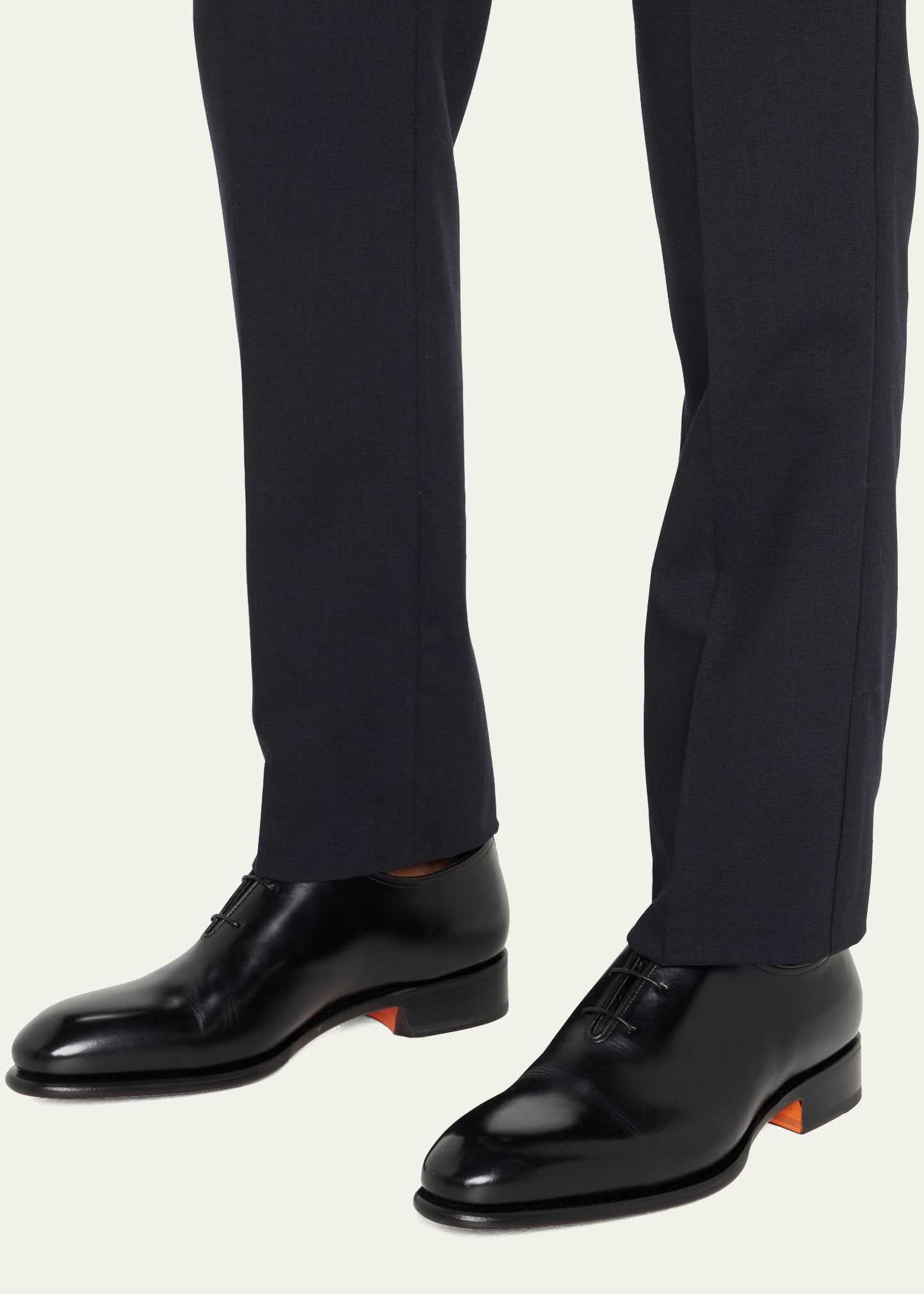 Santoni Men's People Leather Dress Oxfords - Bergdorf Goodman