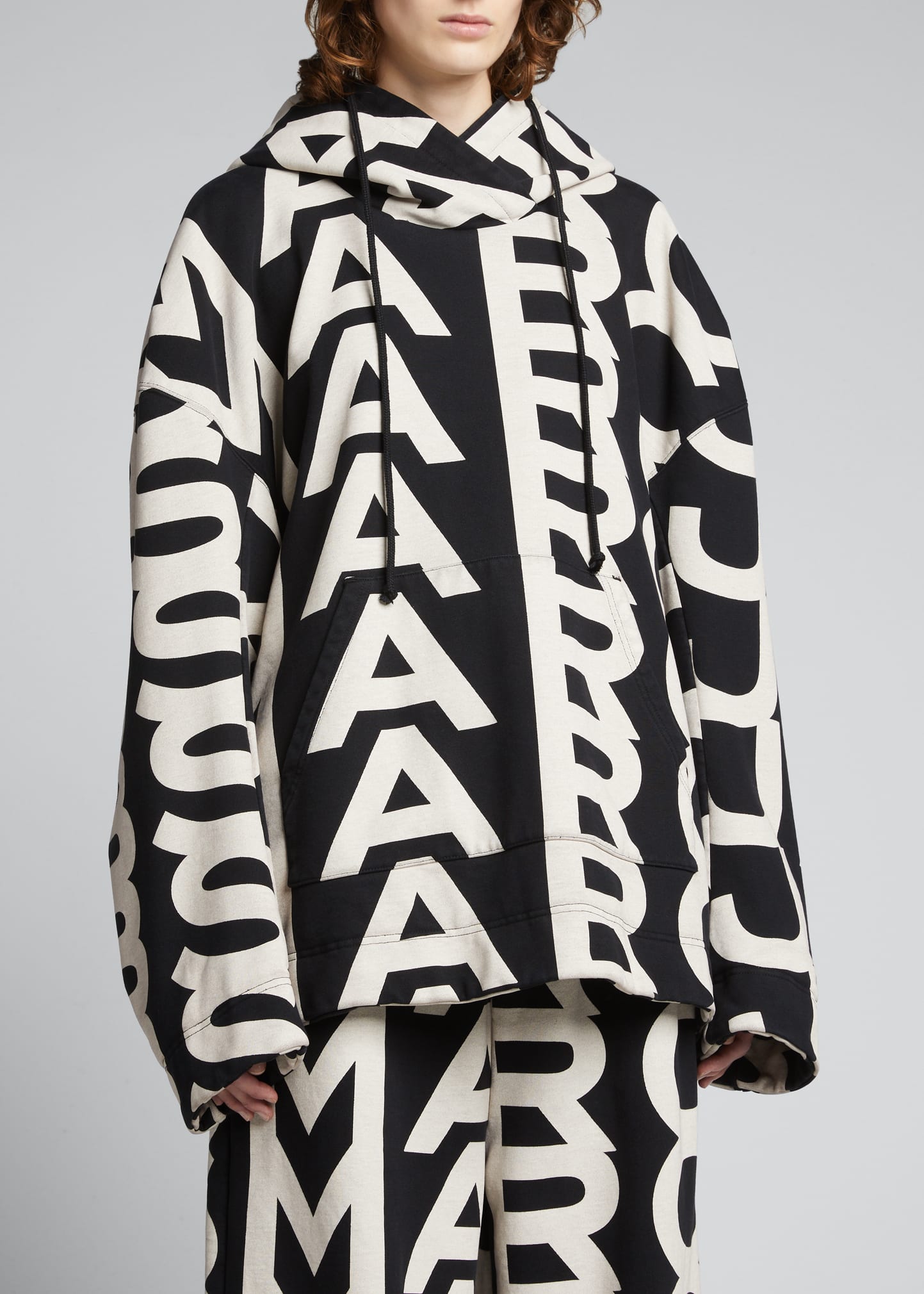 Marc Jacobs Monogram-Print Oversized Hoodie - Bergdorf Goodman
