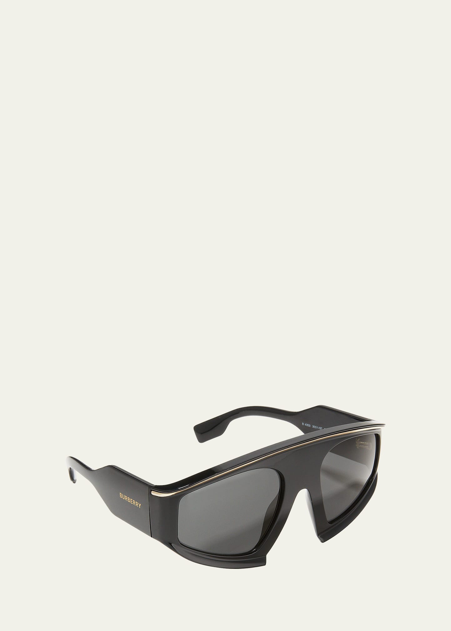 Burberry Oversized Propionate Shield Sunglasses - Bergdorf Goodman