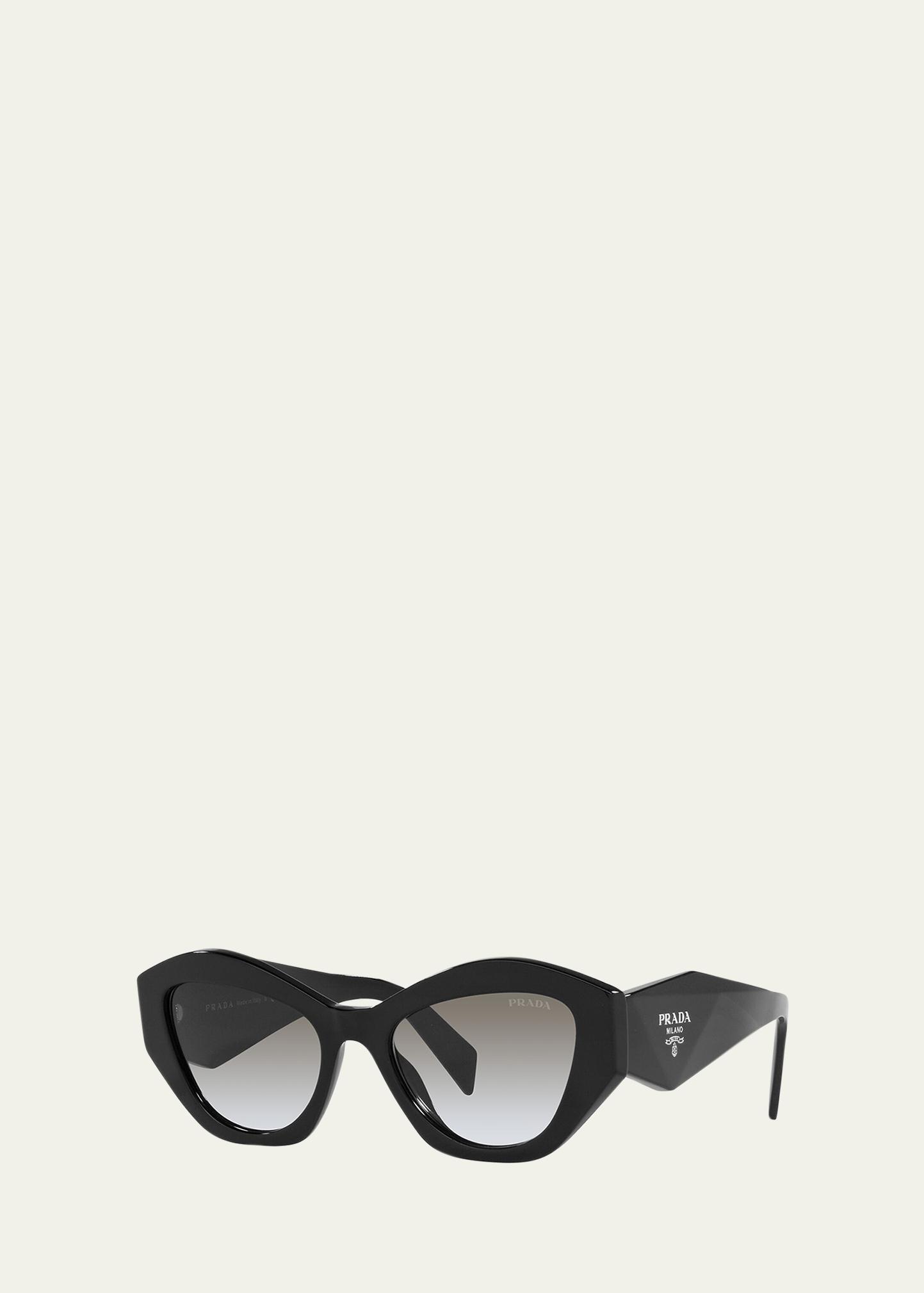 New - Prada 0PR 07YS Universal Fit Gradient Sunglasses Prada 0pr 07ys Universal Fit Gradient Sunglasses In White  main image 3