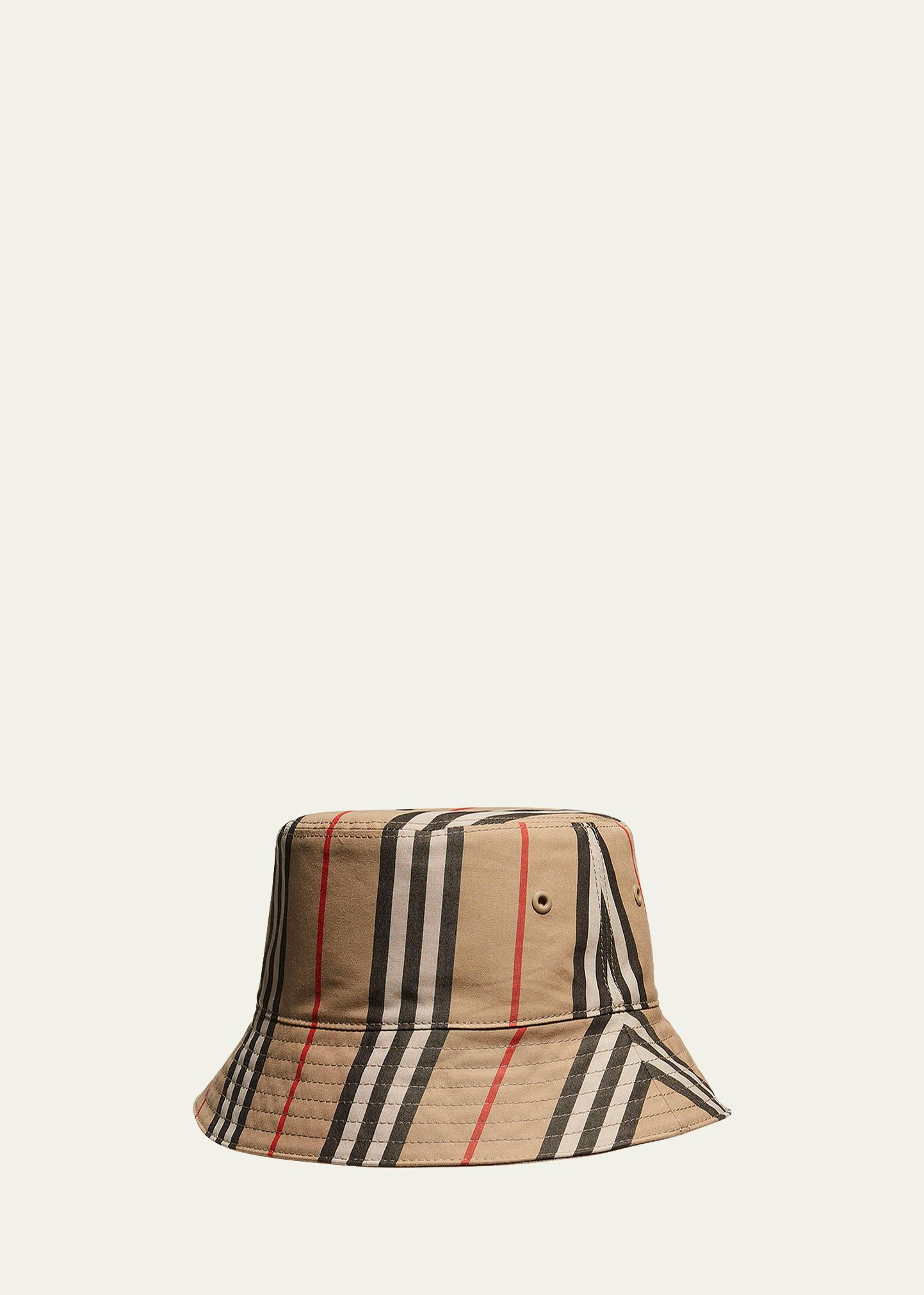 Burberry Reversible Icon Stripe Bucket Hat - Bergdorf Goodman