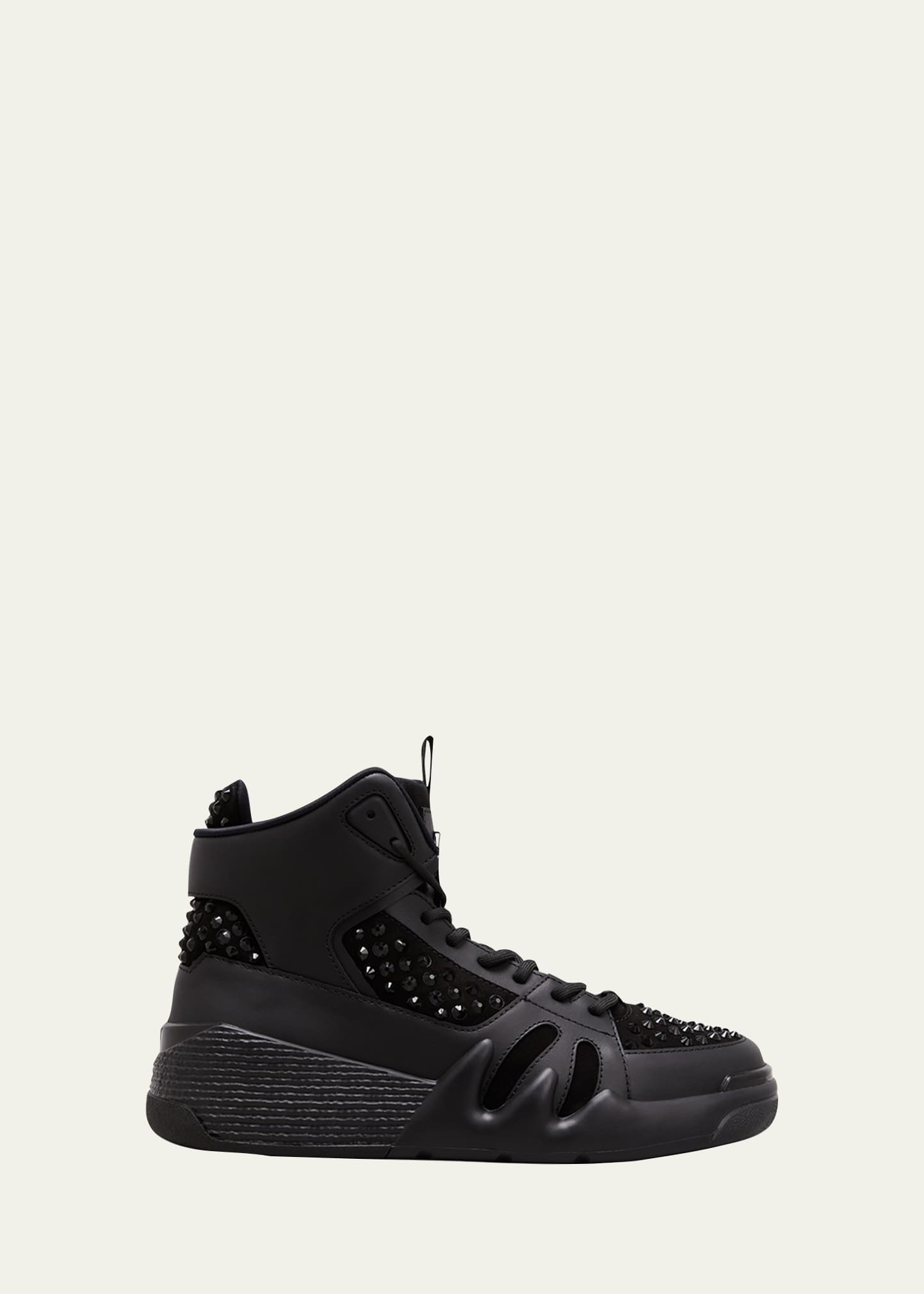 Zanotti Talon Swarovski Crystals High-Top Sneakers - Bergdorf