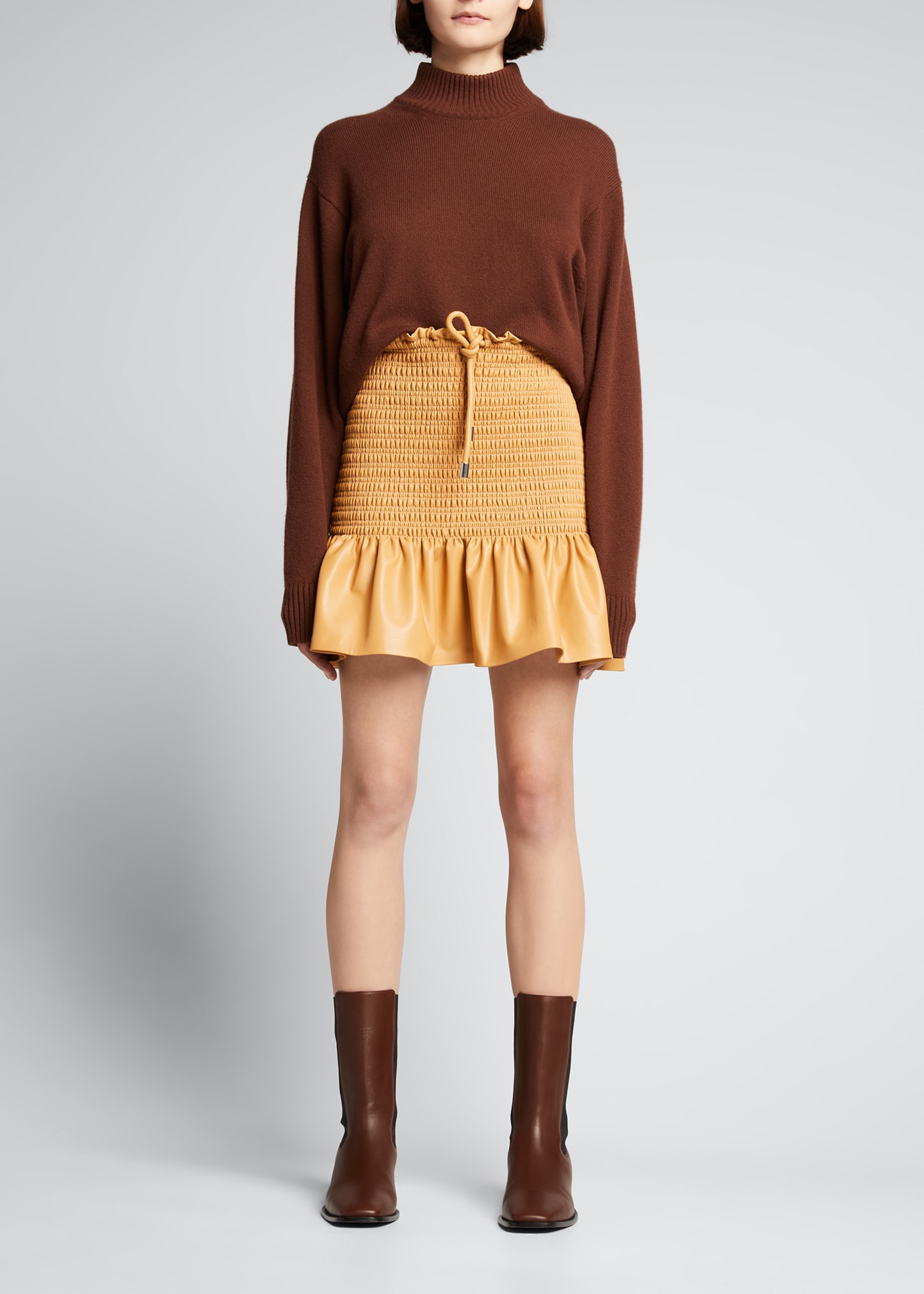 Nanushka Sekoya Vegan Leather Wrap Skirt - Bergdorf Goodman