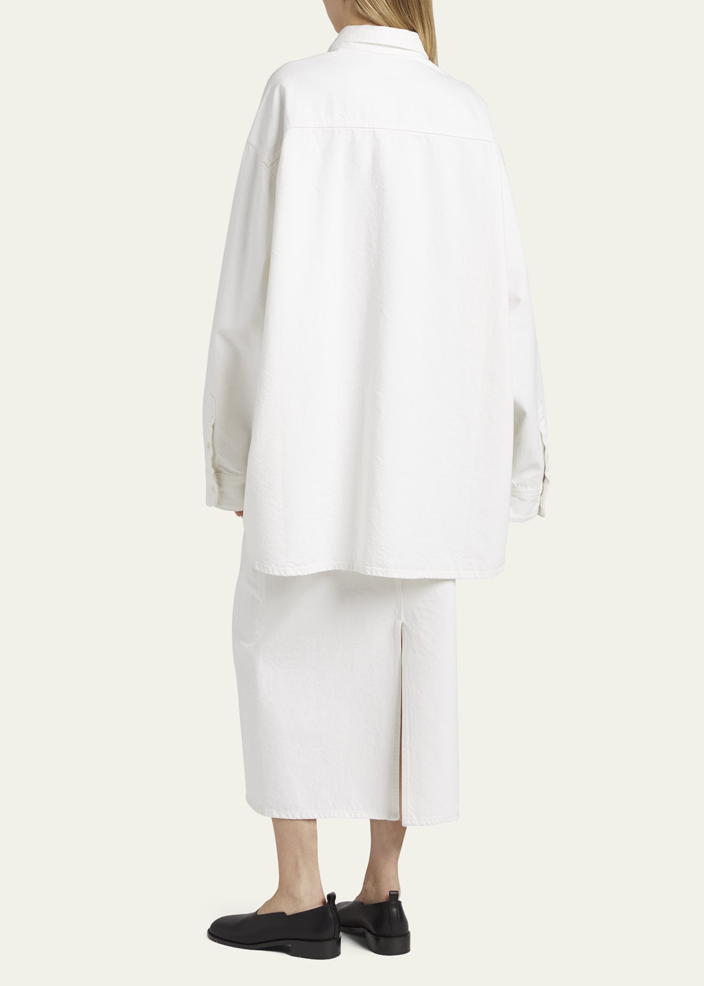 THE ROW Frannie Oversized Denim Shirt - Bergdorf Goodman