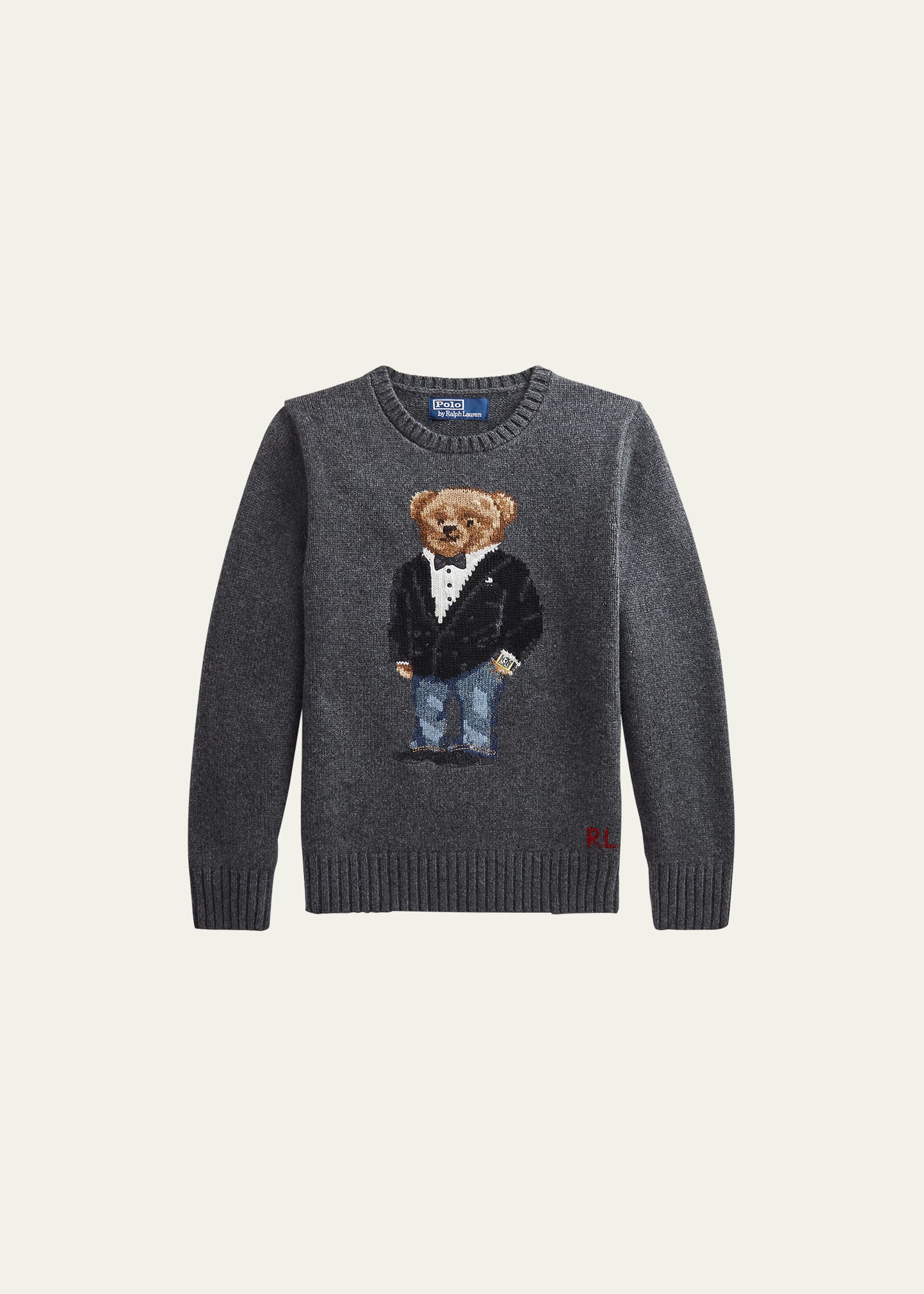 Ralph Lauren Childrenswear Boy's Blazer Polo Bear Intarsia-Knit Pullover,  Size S-L - Bergdorf Goodman