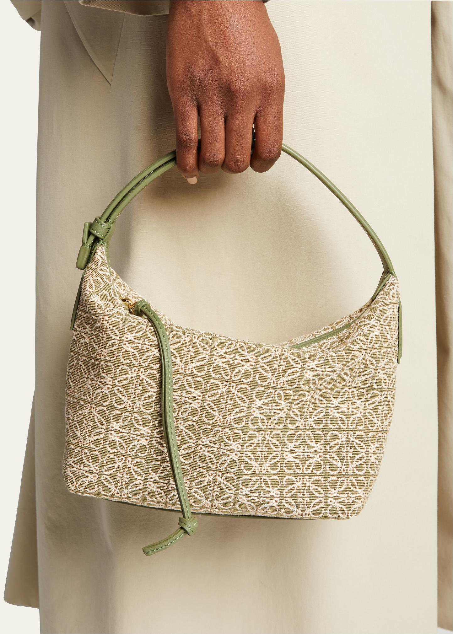 LOEWE Cubi Anagram Jacquard Small Top Handle Bag - Bergdorf Goodman