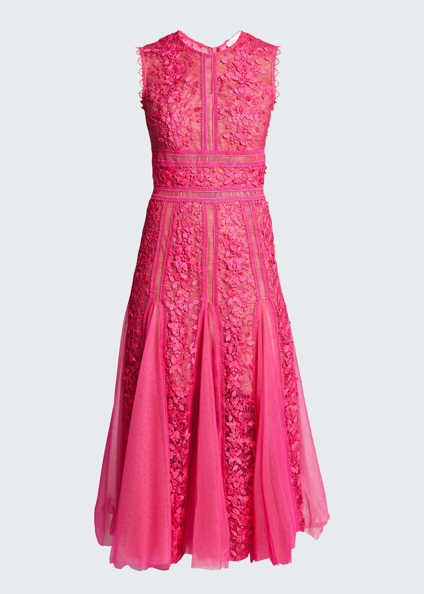 Bronx and Banco Megan Lace Midi Dress - Bergdorf Goodman