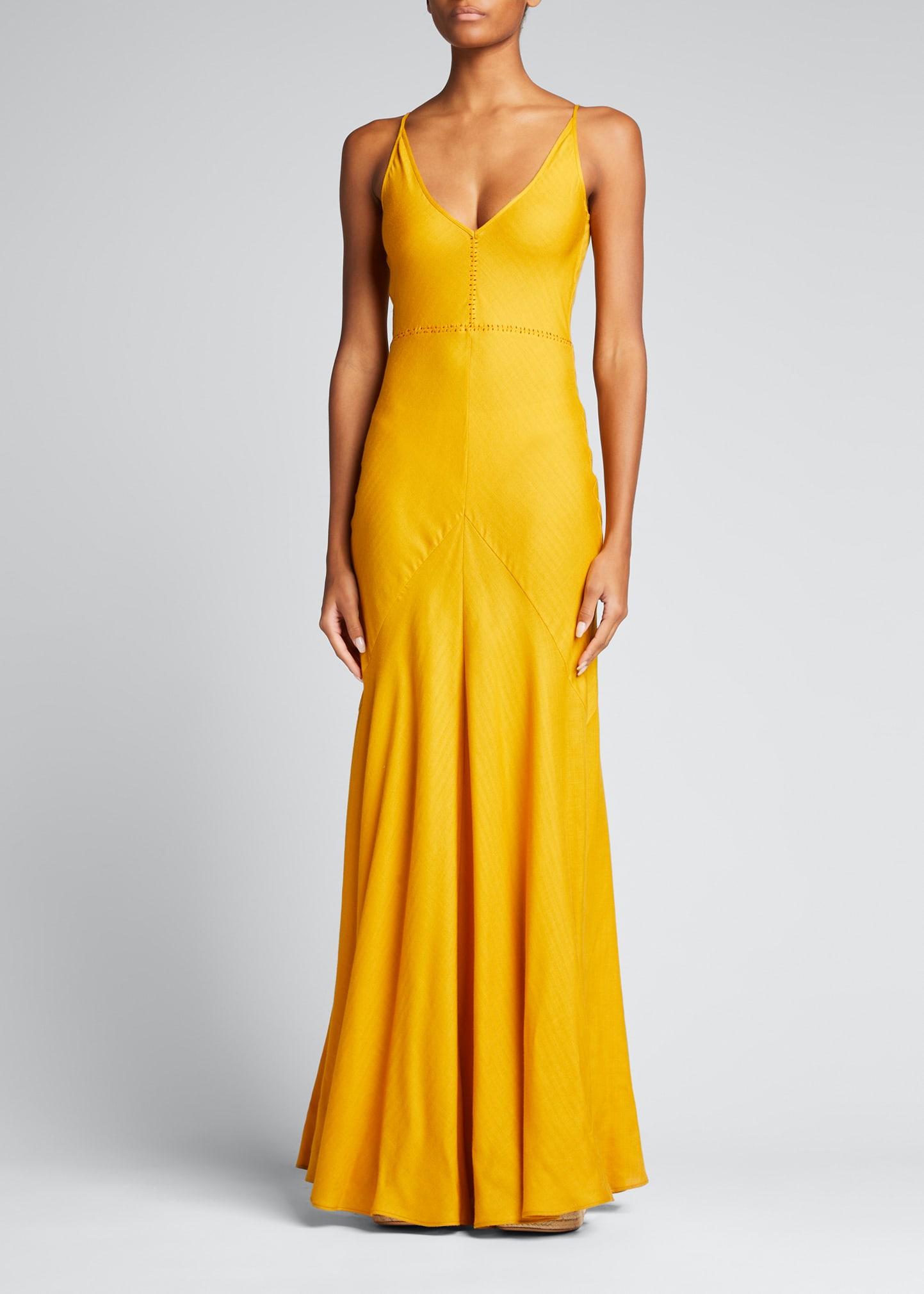 Gabriela Hearst Brigita Fluted Wool Dress - Bergdorf Goodman