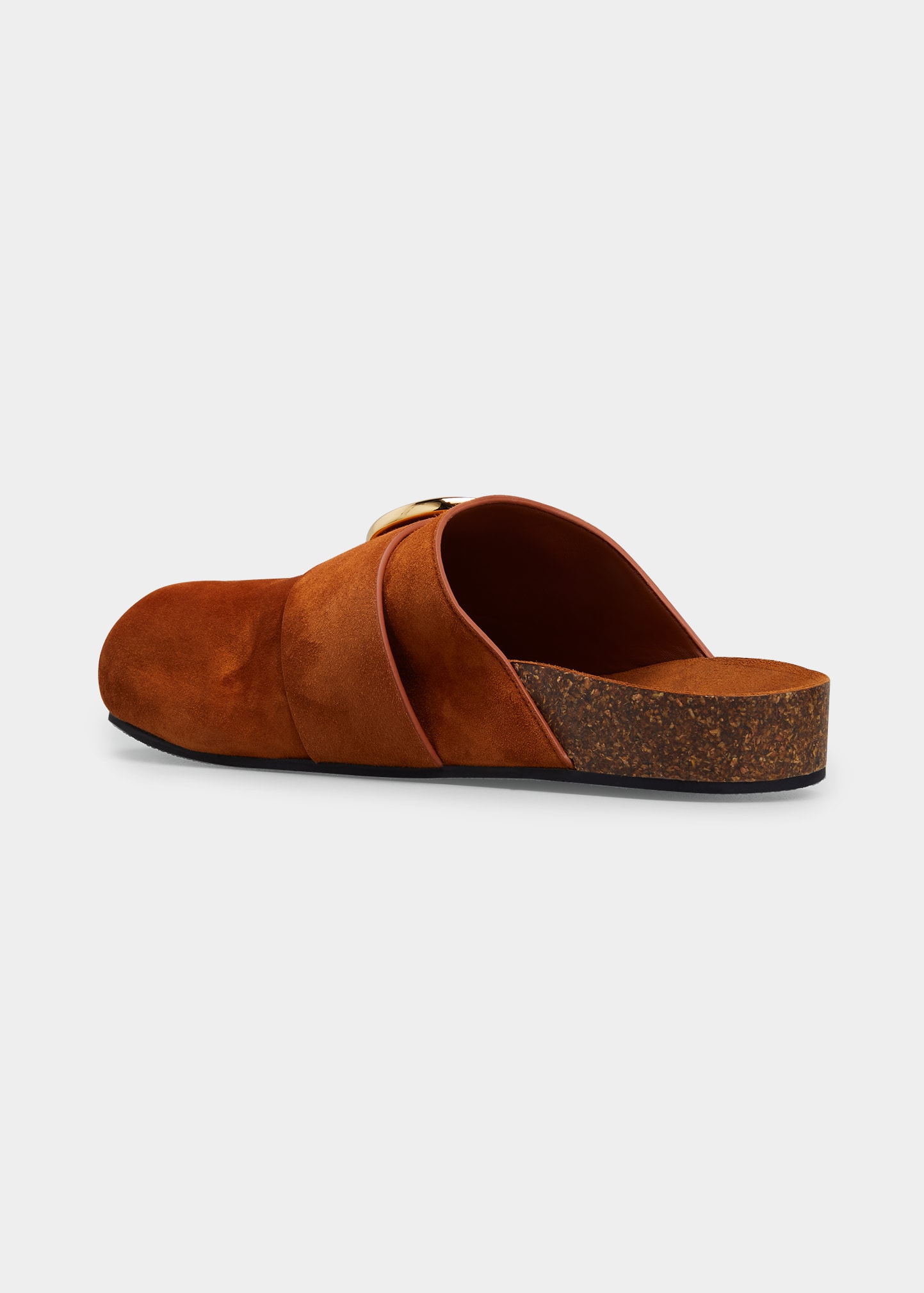 【PORTERNA】Grand Suede Buckle Mule Manolo Blahnik | Ballerimu tan suede flat mules | Savannahs
