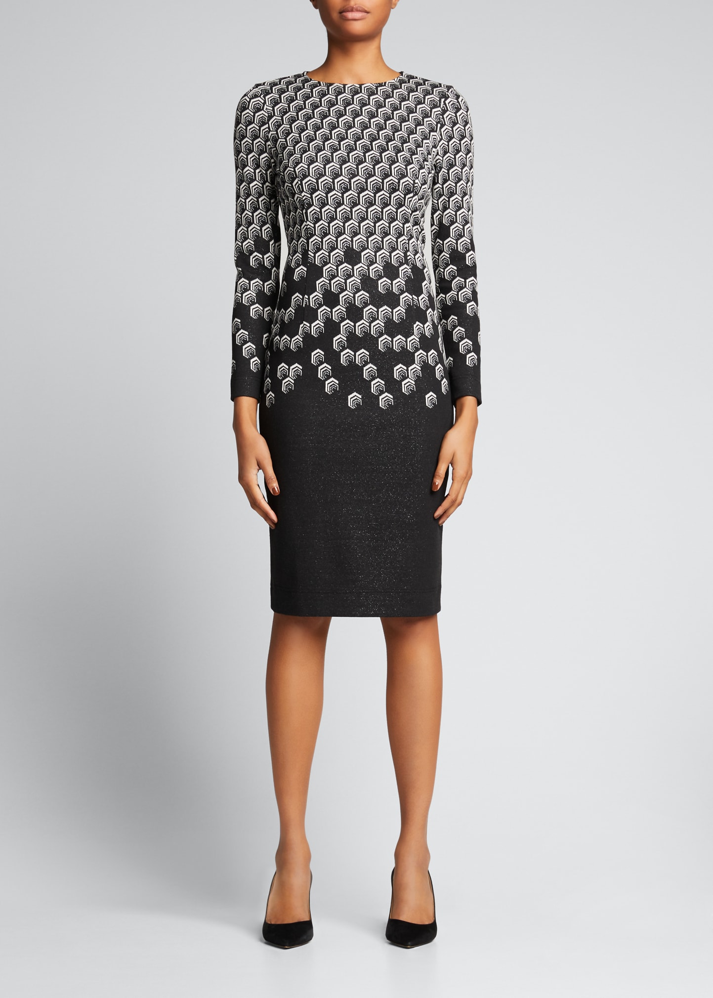 shimmer knit dress