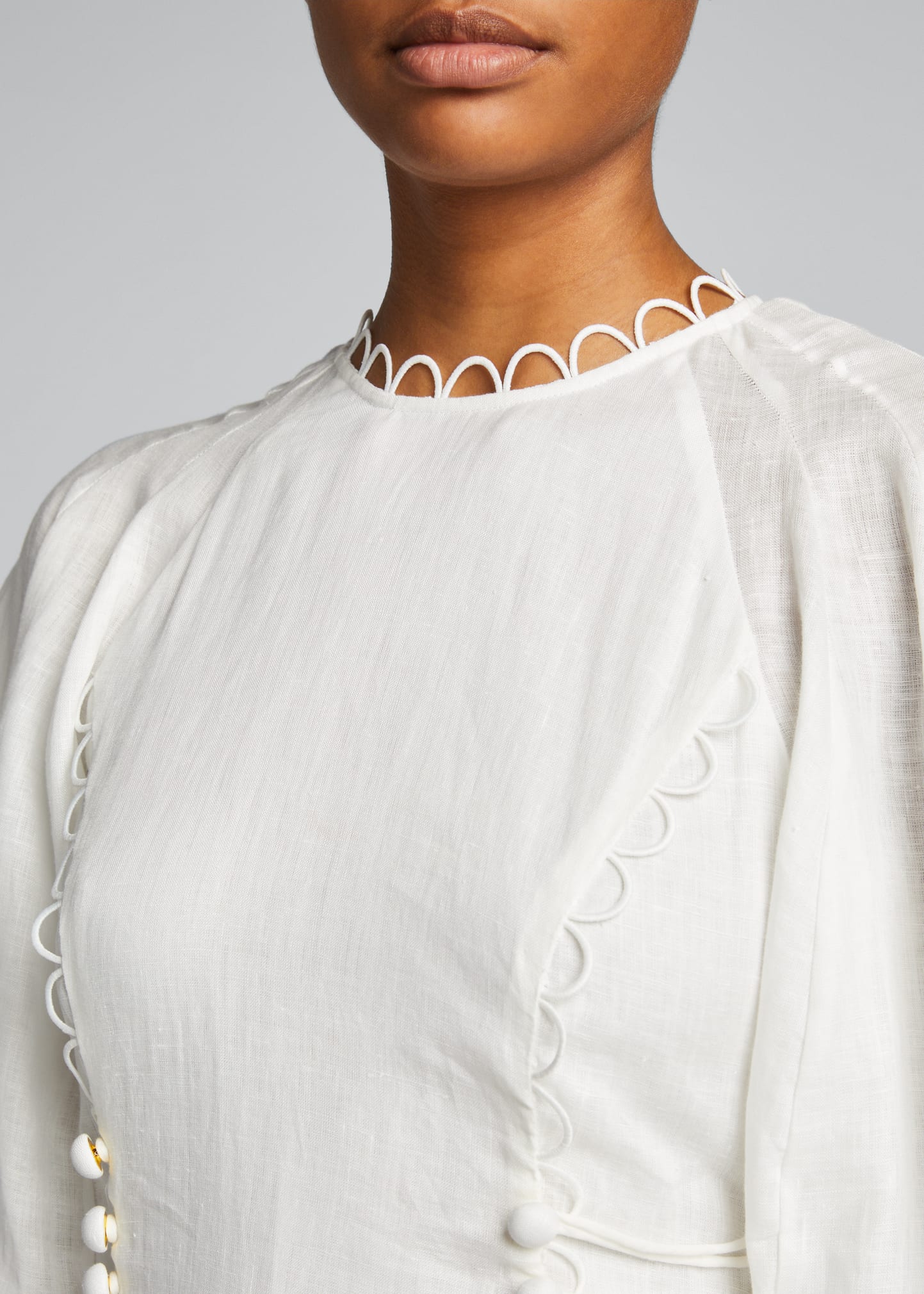 Zimmermann Rosa Laced Midi Dress - Bergdorf Goodman