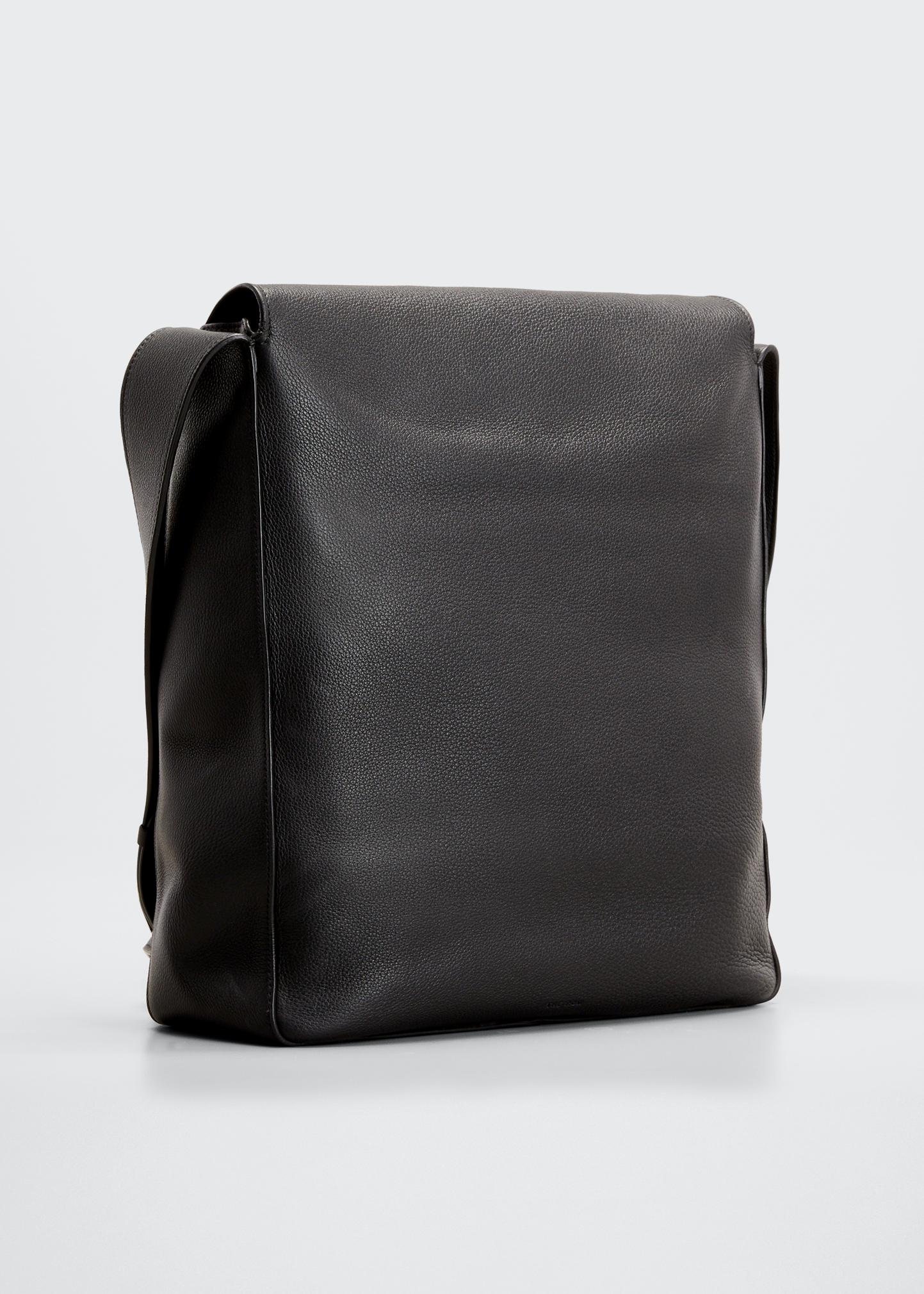 THE ROW Avery Flap Messenger Bag in Calf Leather - Bergdorf Goodman