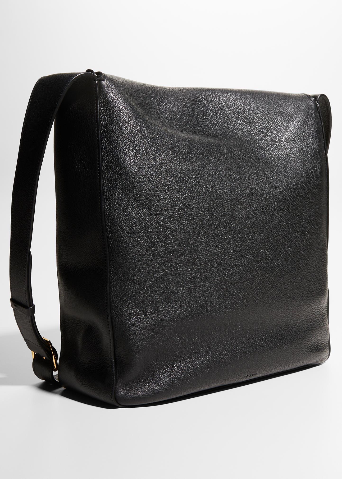 THE ROW Avery Flap Messenger Bag in Calf Leather - Bergdorf Goodman