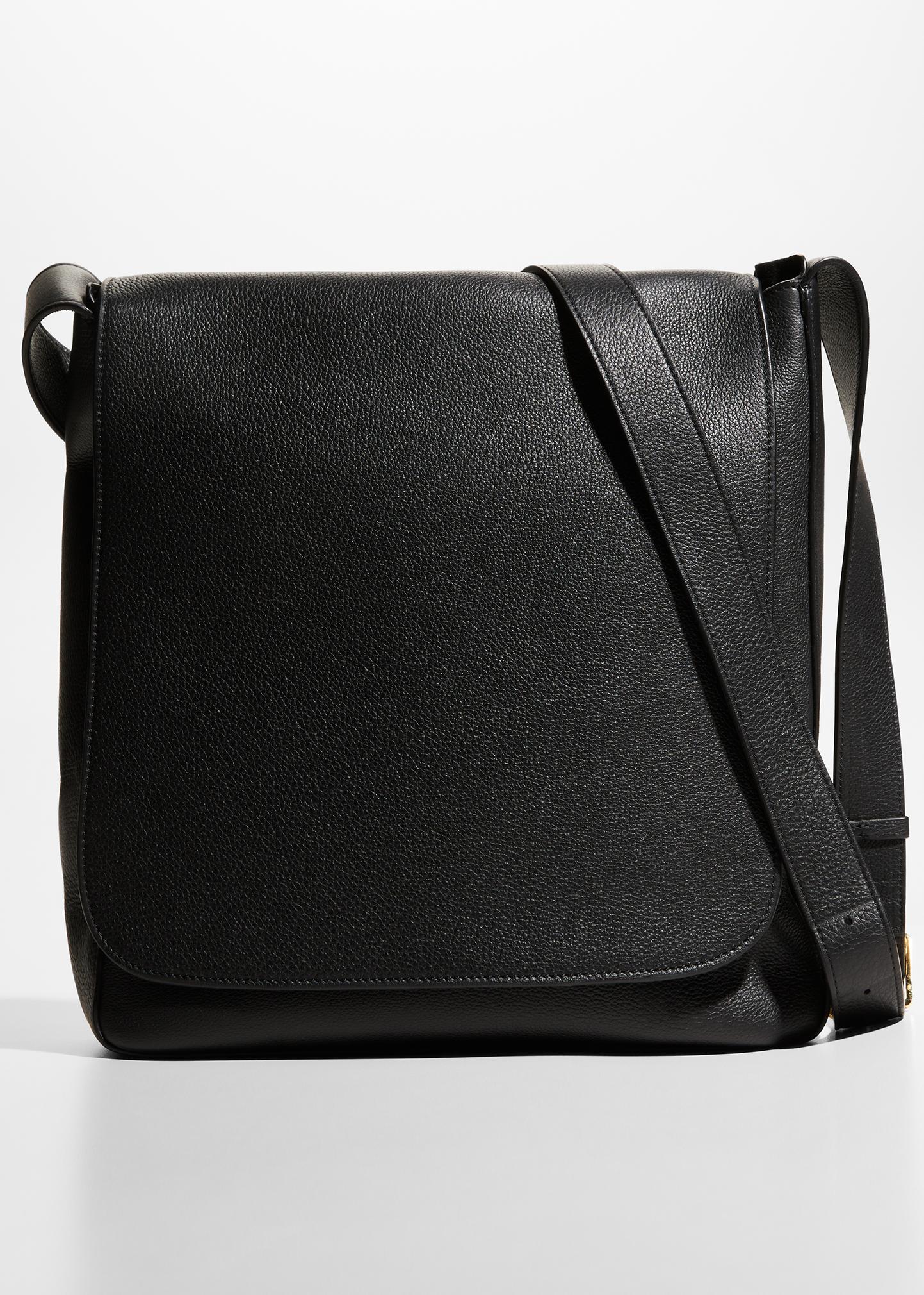 THE ROW Avery Flap Messenger Bag in Calf Leather - Bergdorf Goodman