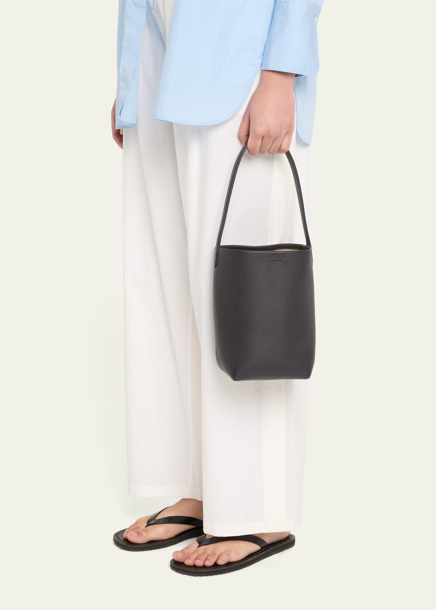 THE ROW N/S Park Tote Small in Lux Grained Calfksin