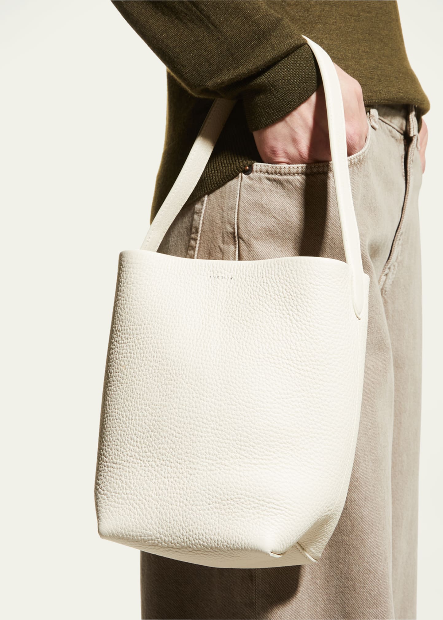 THE ROW N/S Park Tote Small in Lux Grained Calfksin - Bergdorf Goodman