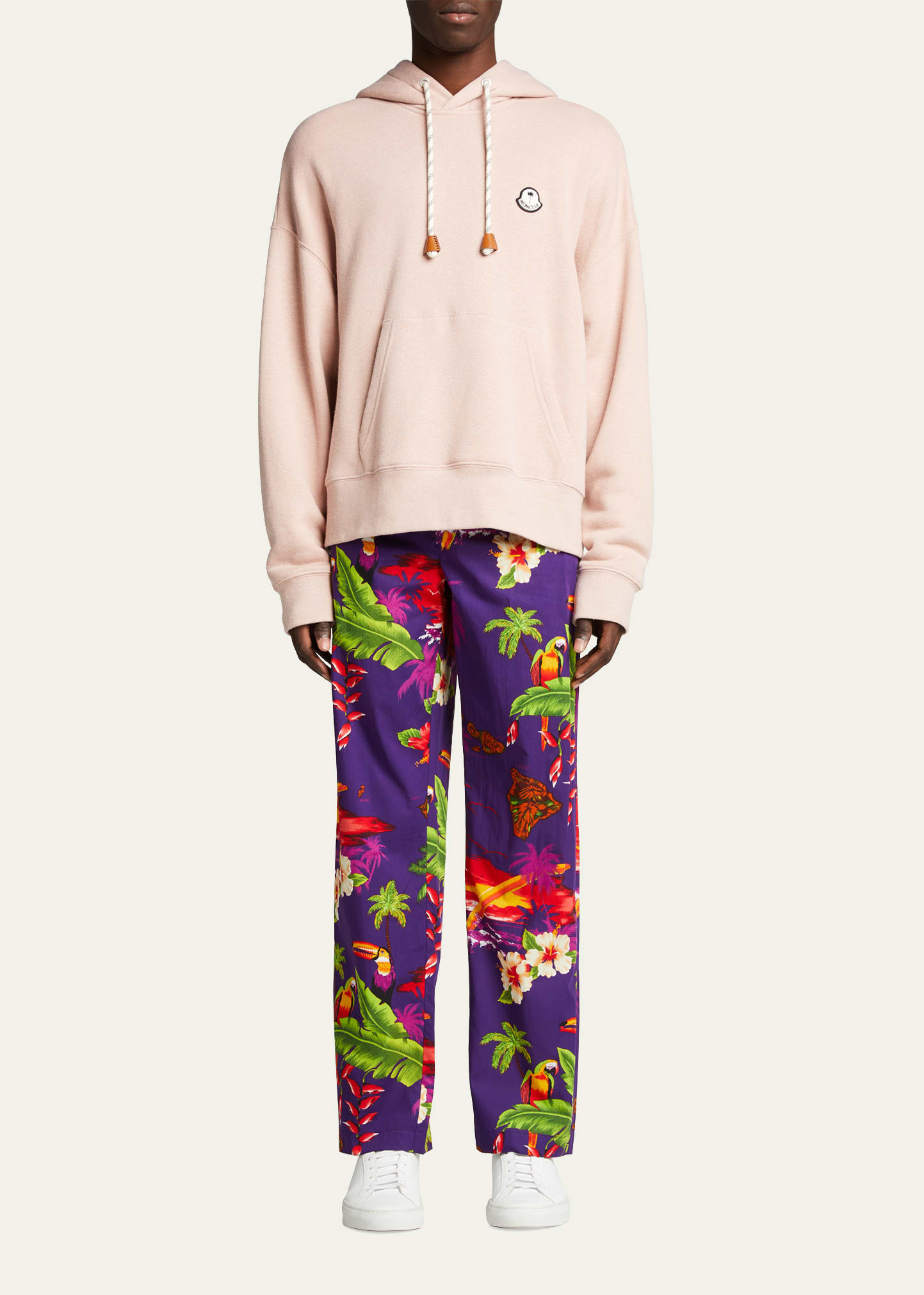 Moncler Genius Men's 8 Moncler Palm Angels Tropical Printed Pants