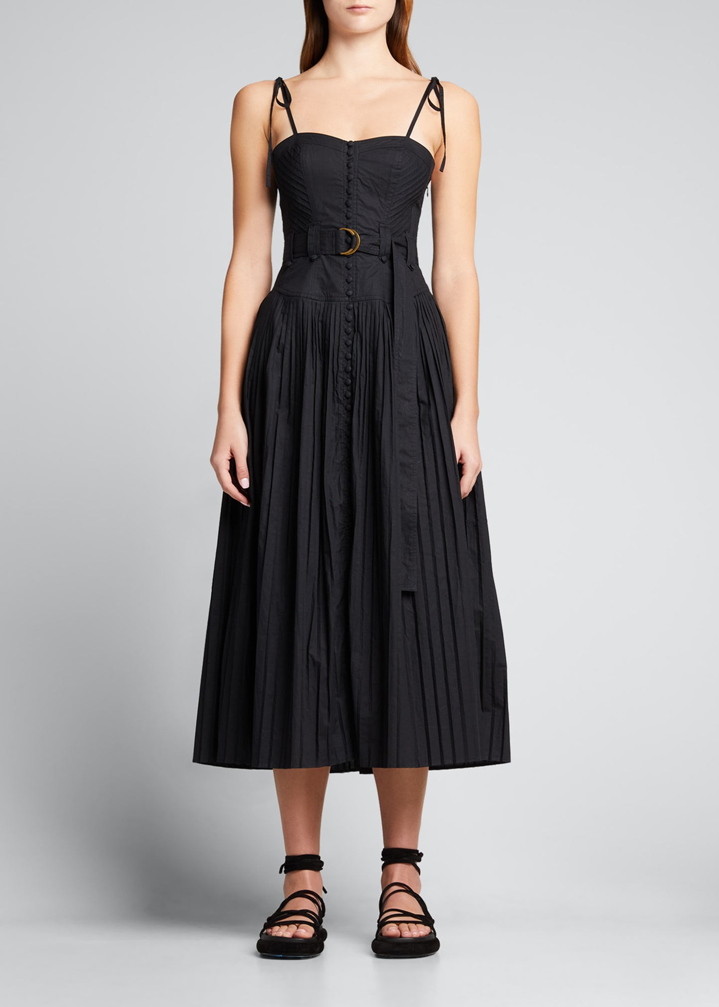 【お値下げ】Nigel Cabourn woman PLEAT DRESS Tie-front Pleated Dress For Women | J.Crew