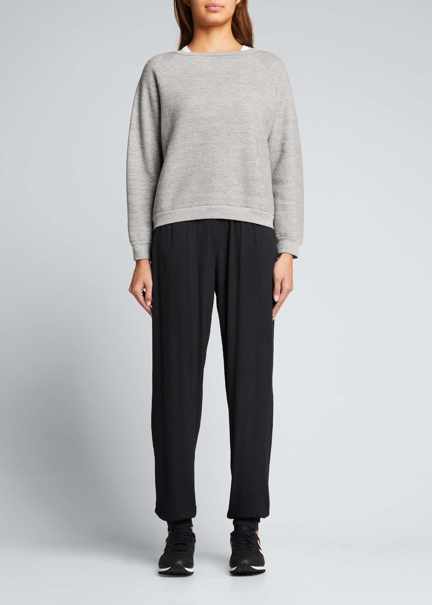 Alo Yoga Whisper High-Waist Ribbed Pants - Bergdorf Goodman