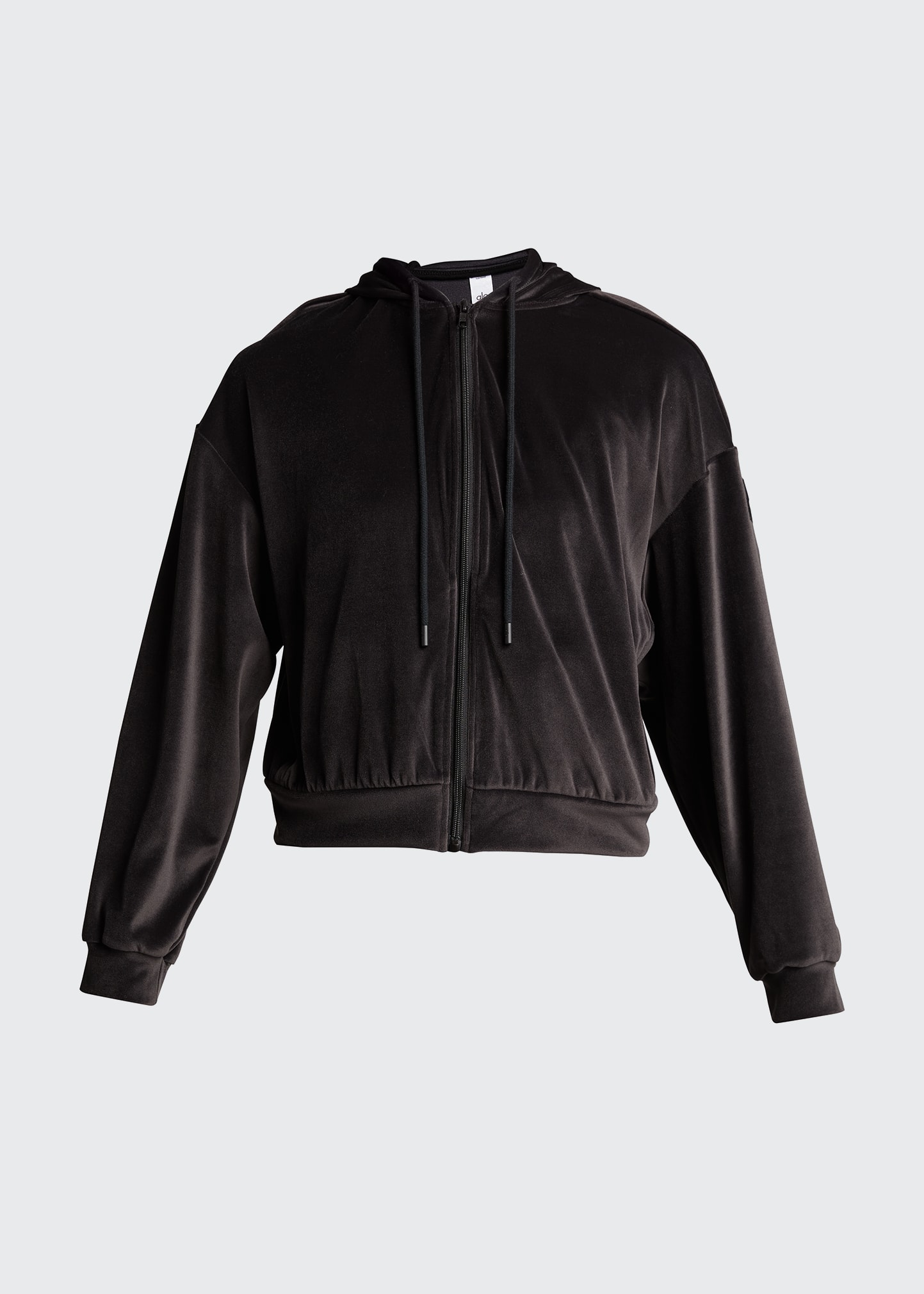 Alo Yoga Velour Glimmer Full Zip Hoodie - Bergdorf Goodman