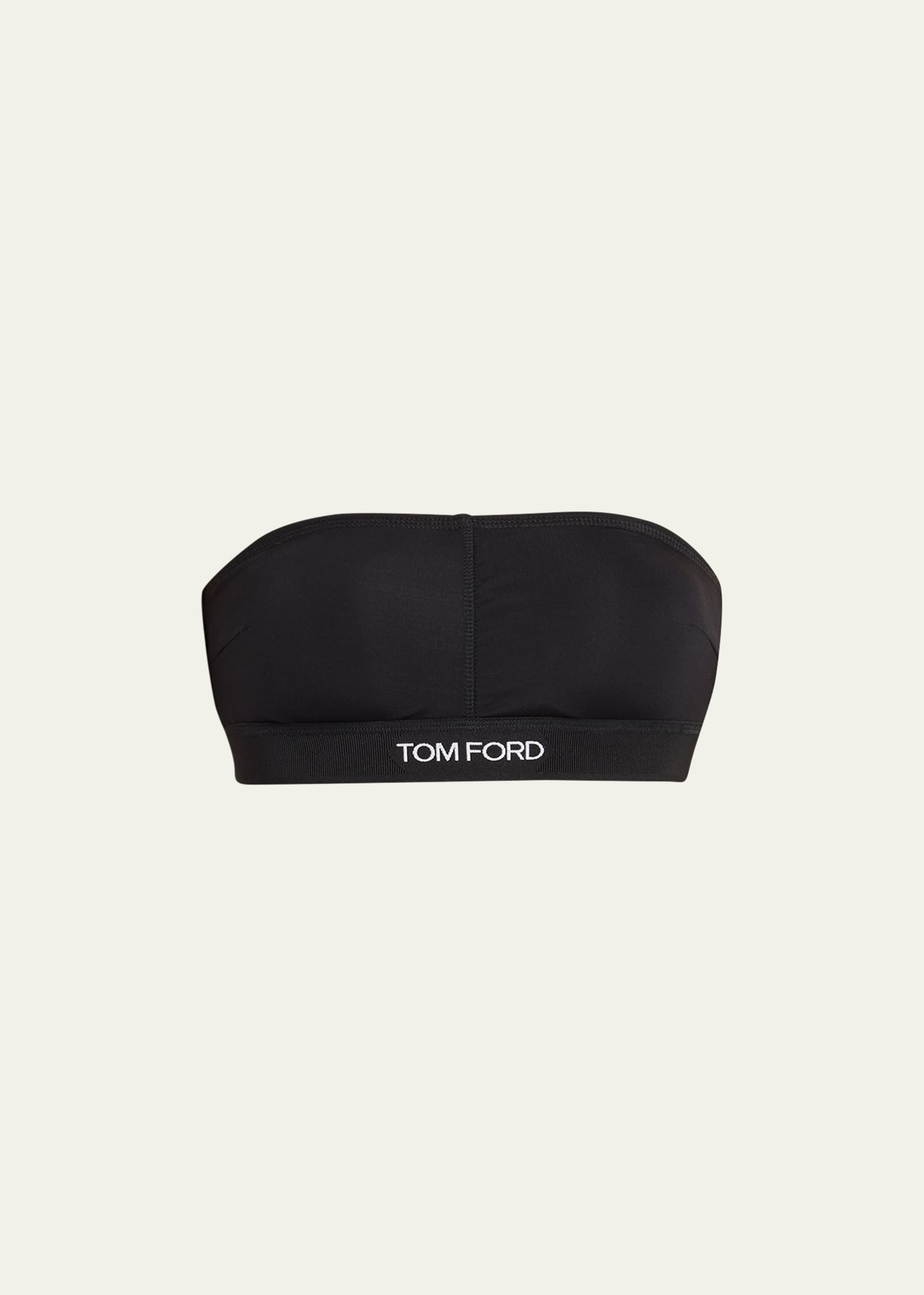 TOM FORD Strapless Bandeau w/ Logo Detail - Bergdorf Goodman